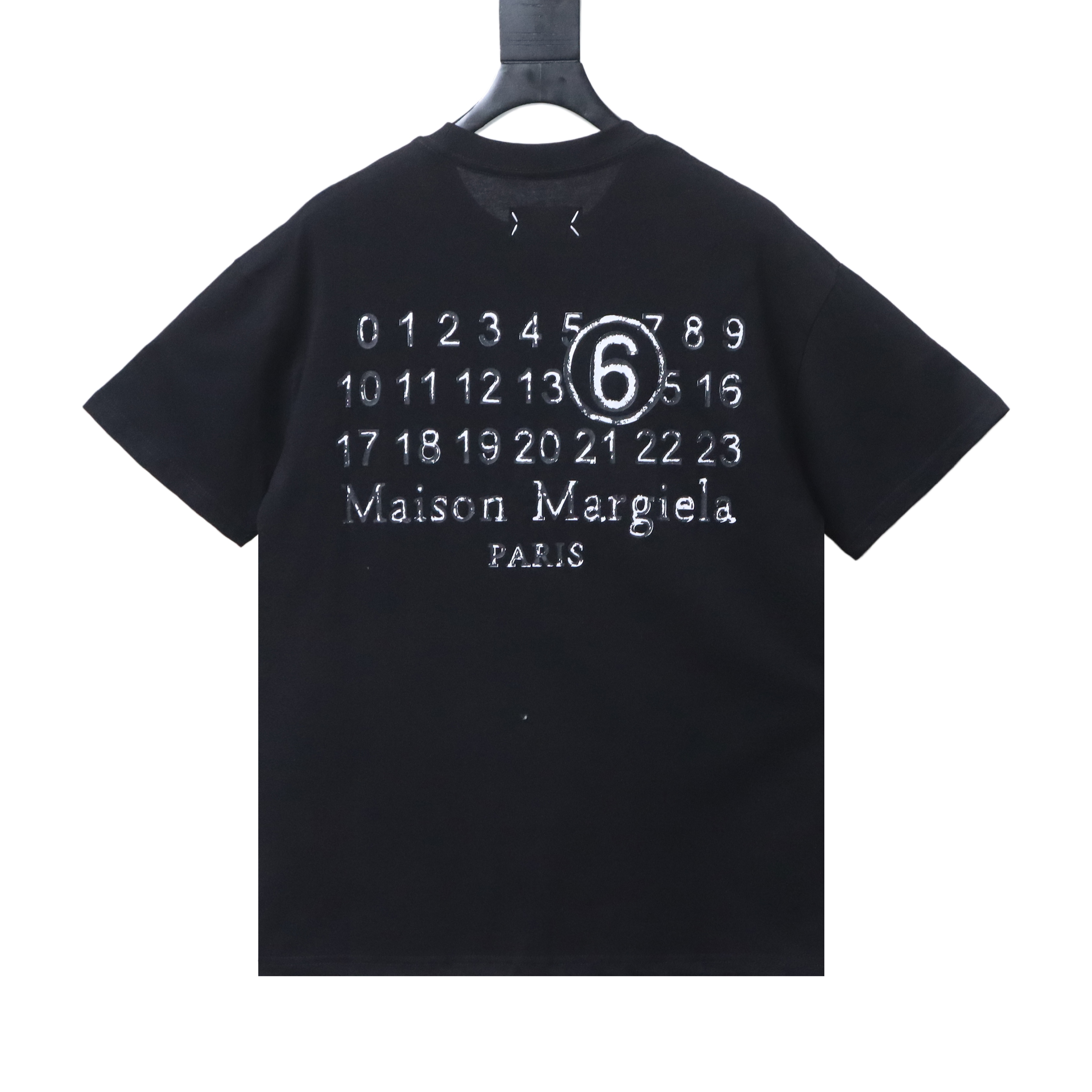 Maison Margiela Back Number Shadow Print Short Sleeve T-Shirt
