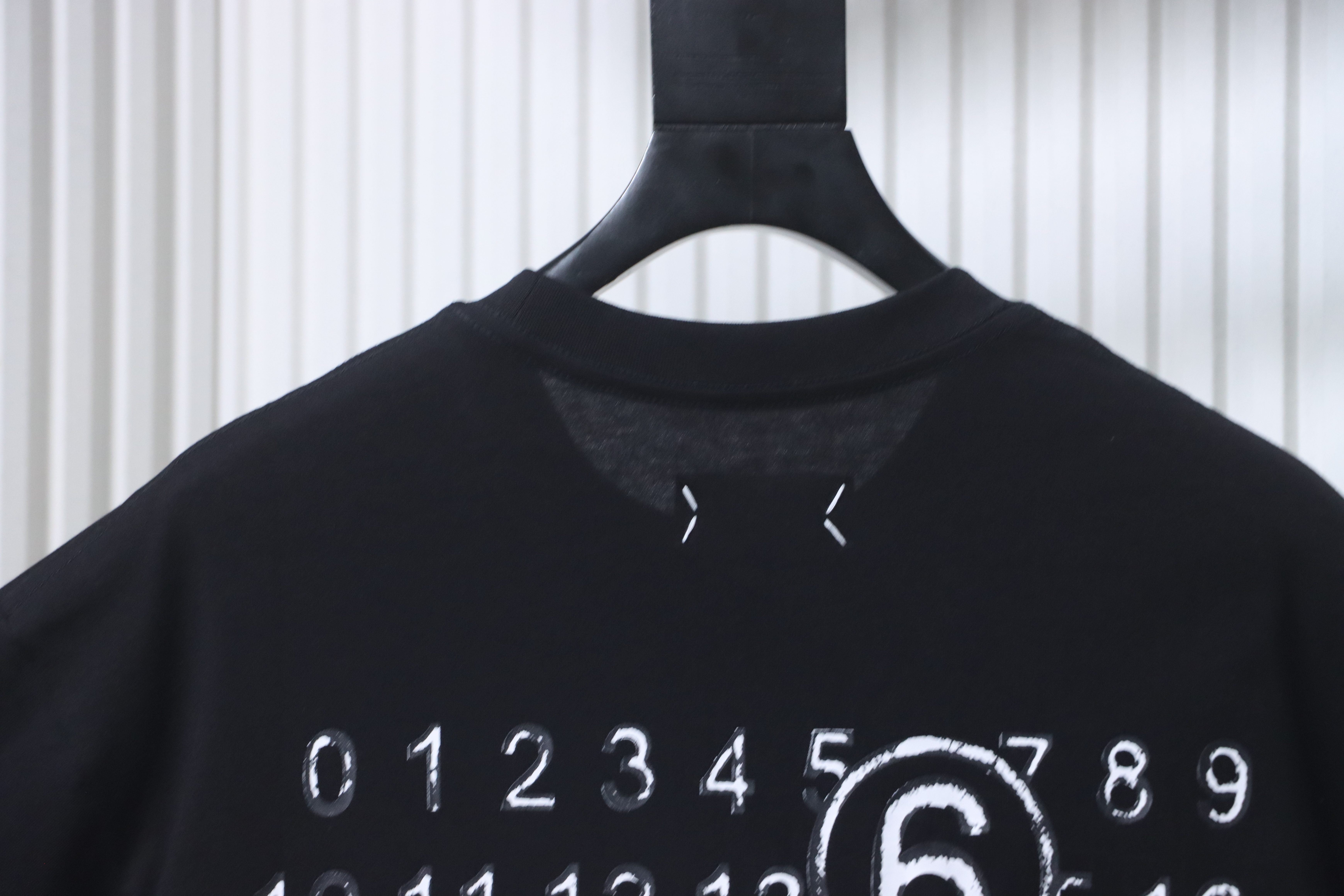 Maison Margiela Back Number Shadow Print Short Sleeve T-Shirt