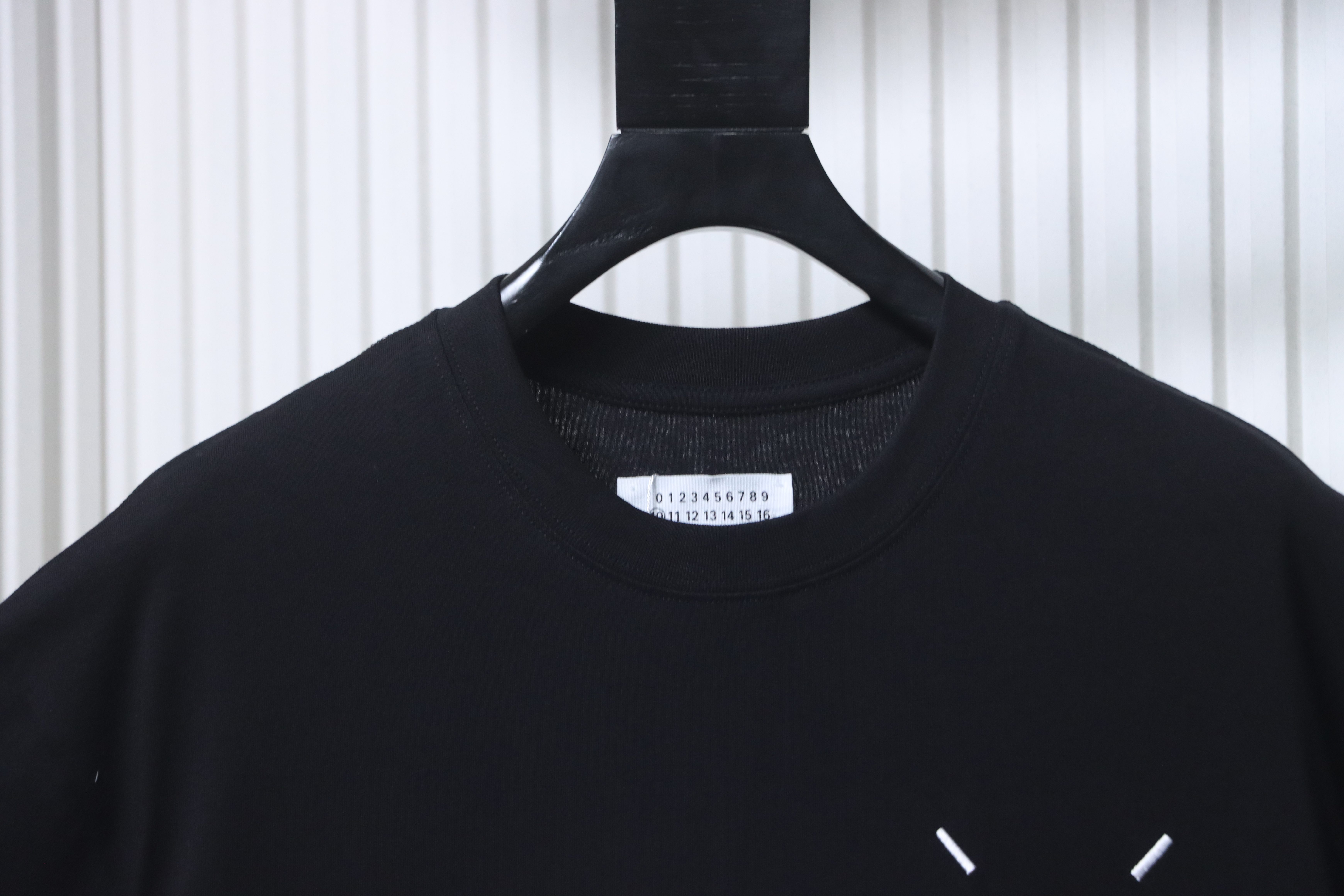 Maison Margiela Back Number Shadow Print Short Sleeve T-Shirt