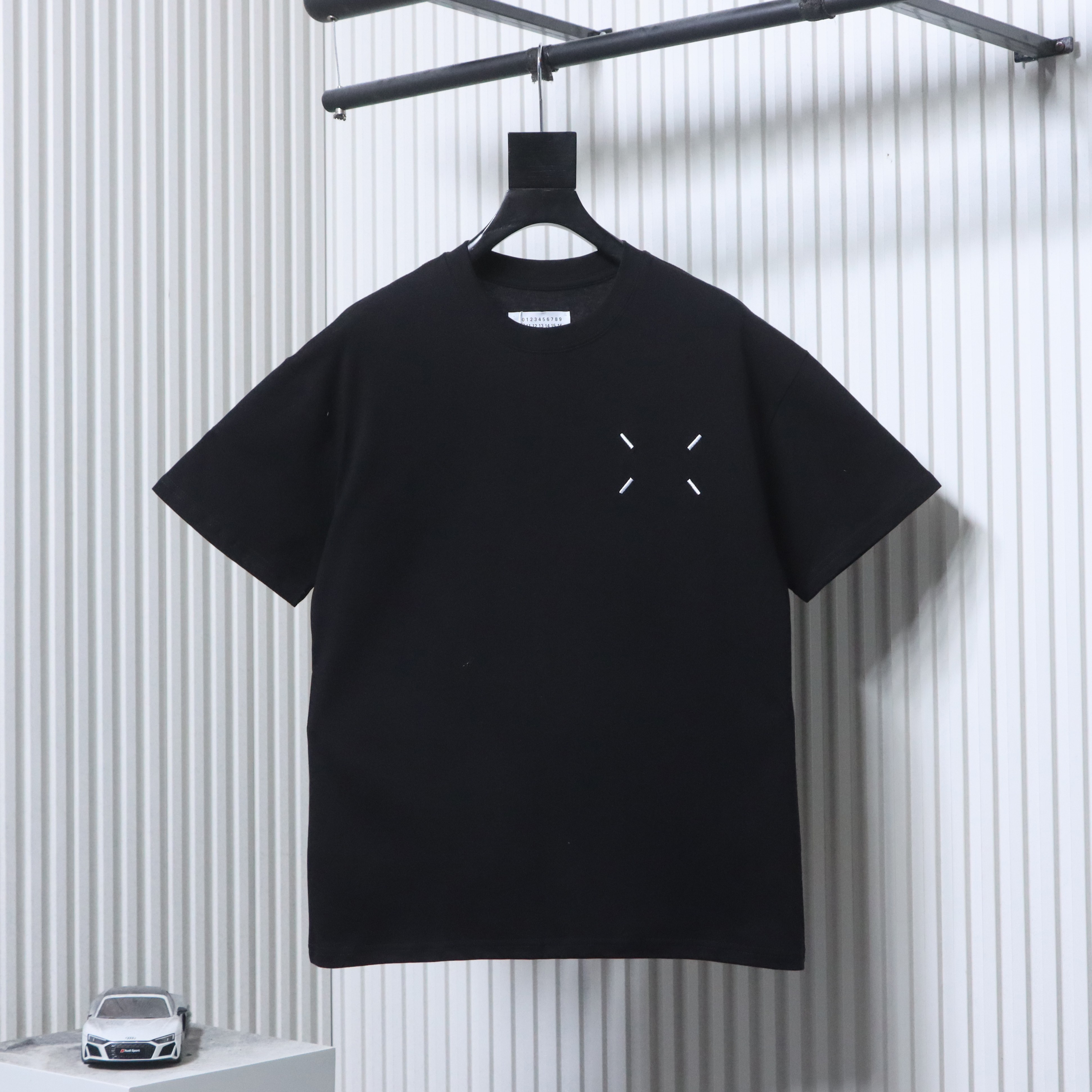 Maison Margiela Back Number Shadow Print Short Sleeve T-Shirt