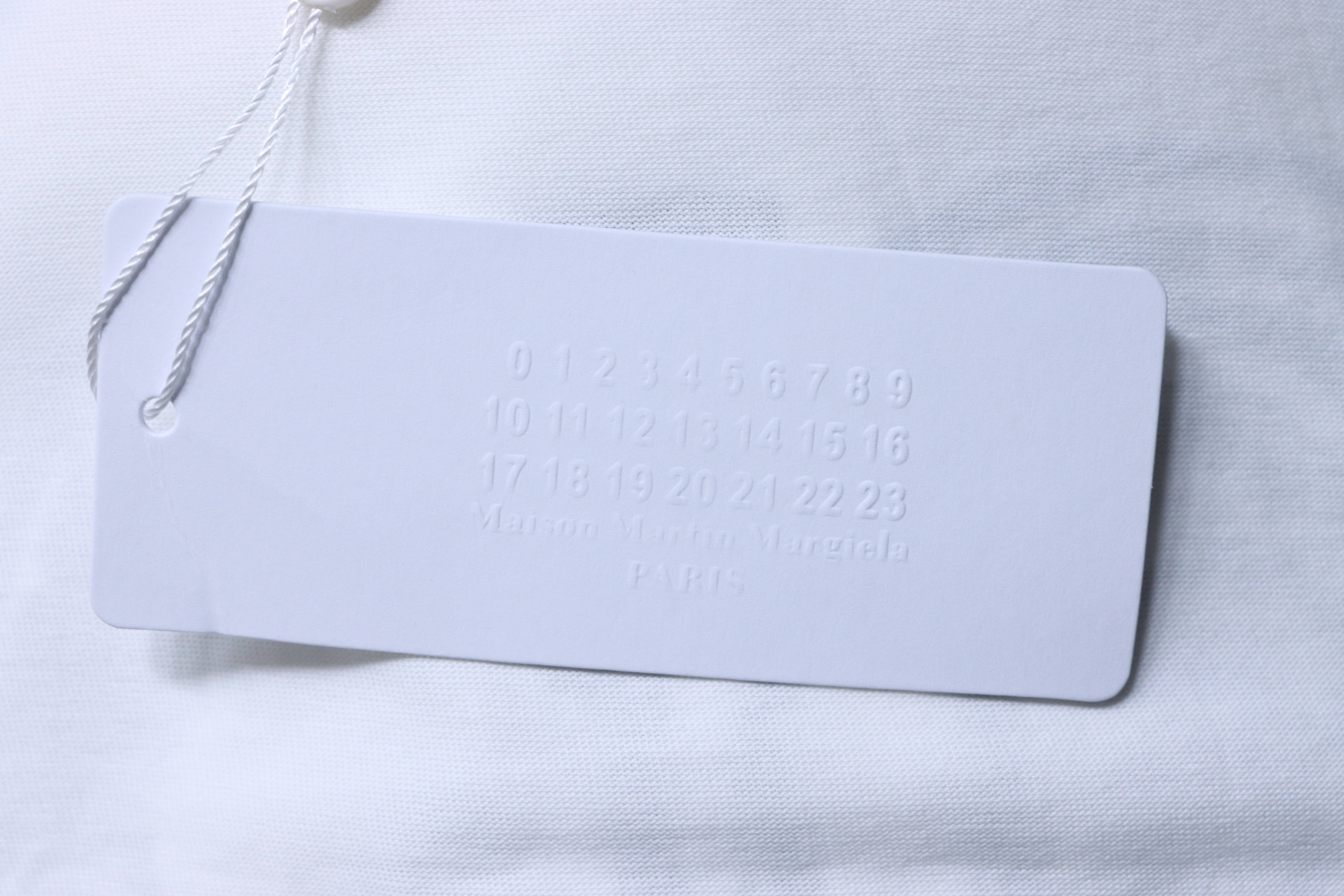 Maison Margiela Broken Number 6 Print Short Sleeve T-Shirt