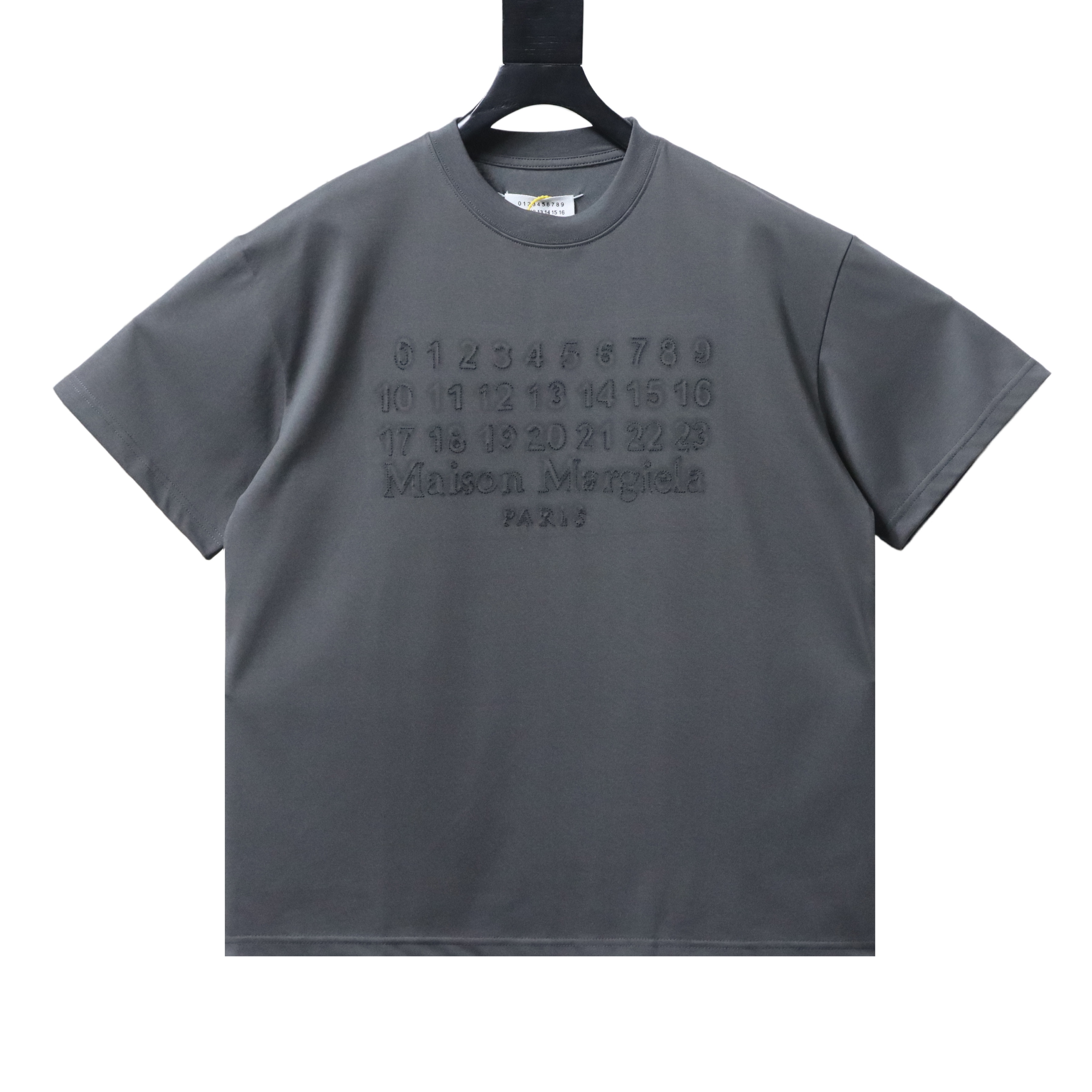 Maison Margiela M6 Embroidered Number Logo Short Sleeve T-Shirt
