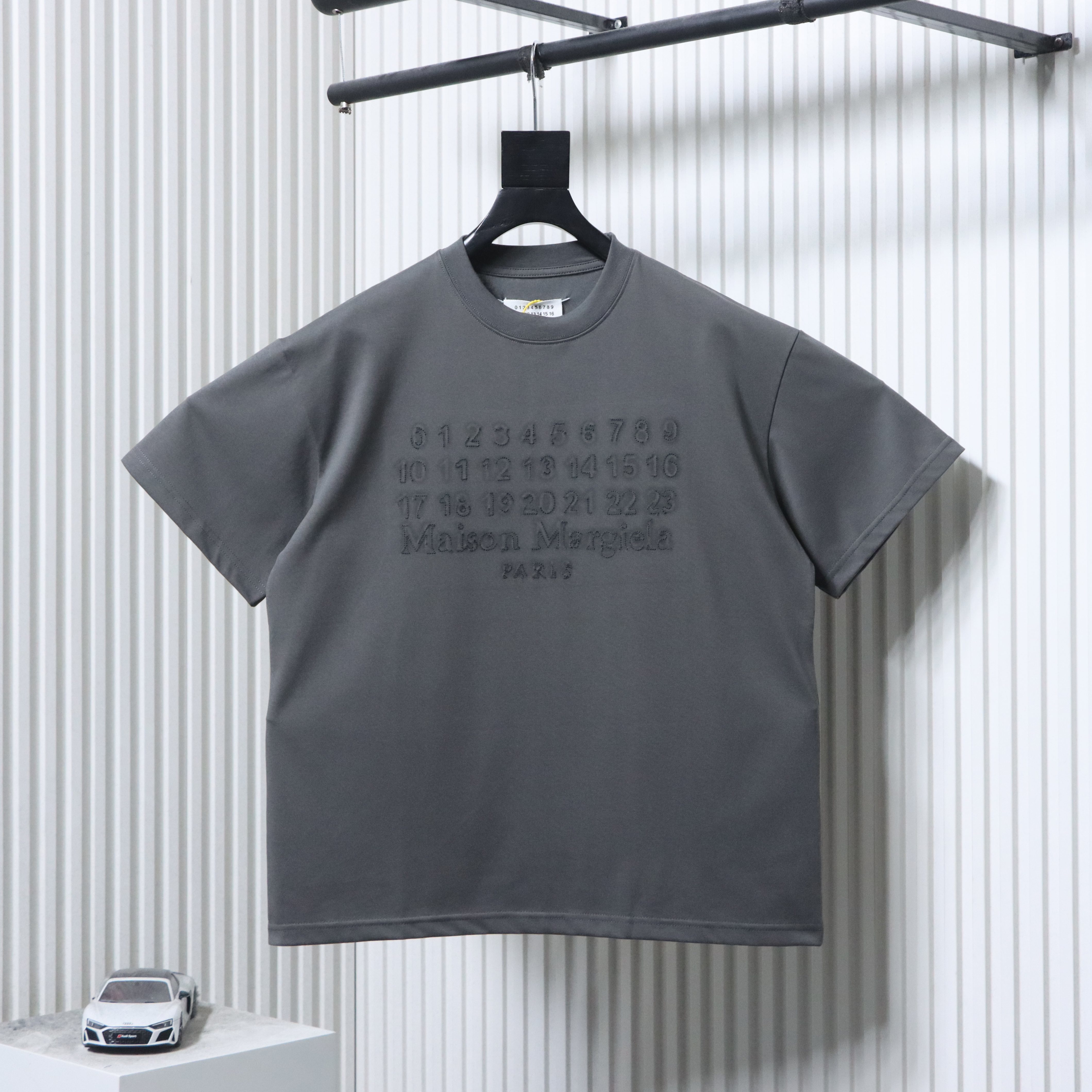 Maison Margiela M6 Embroidered Number Logo Short Sleeve T-Shirt