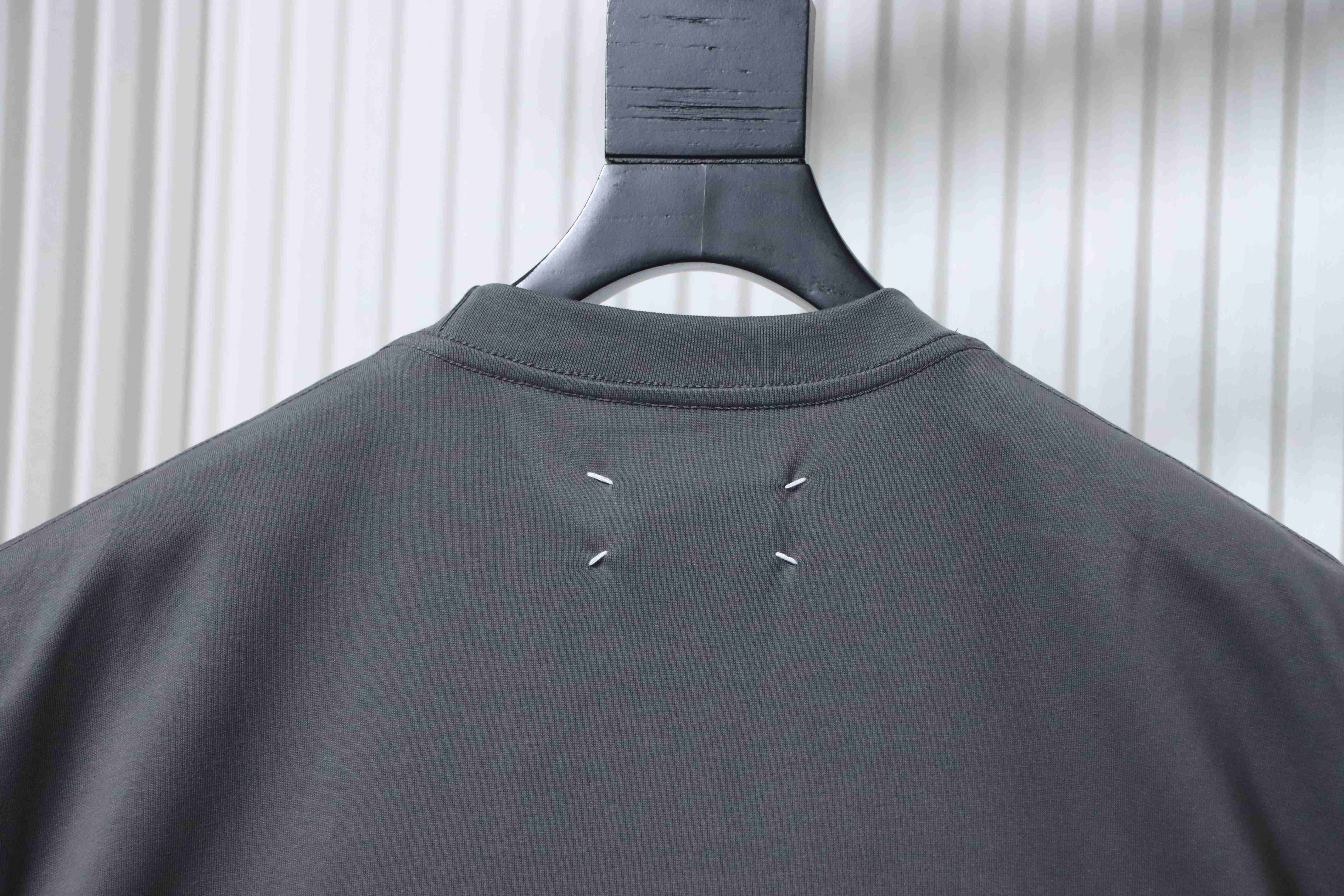 Maison Margiela M6 Embroidered Number Logo Short Sleeve T-Shirt