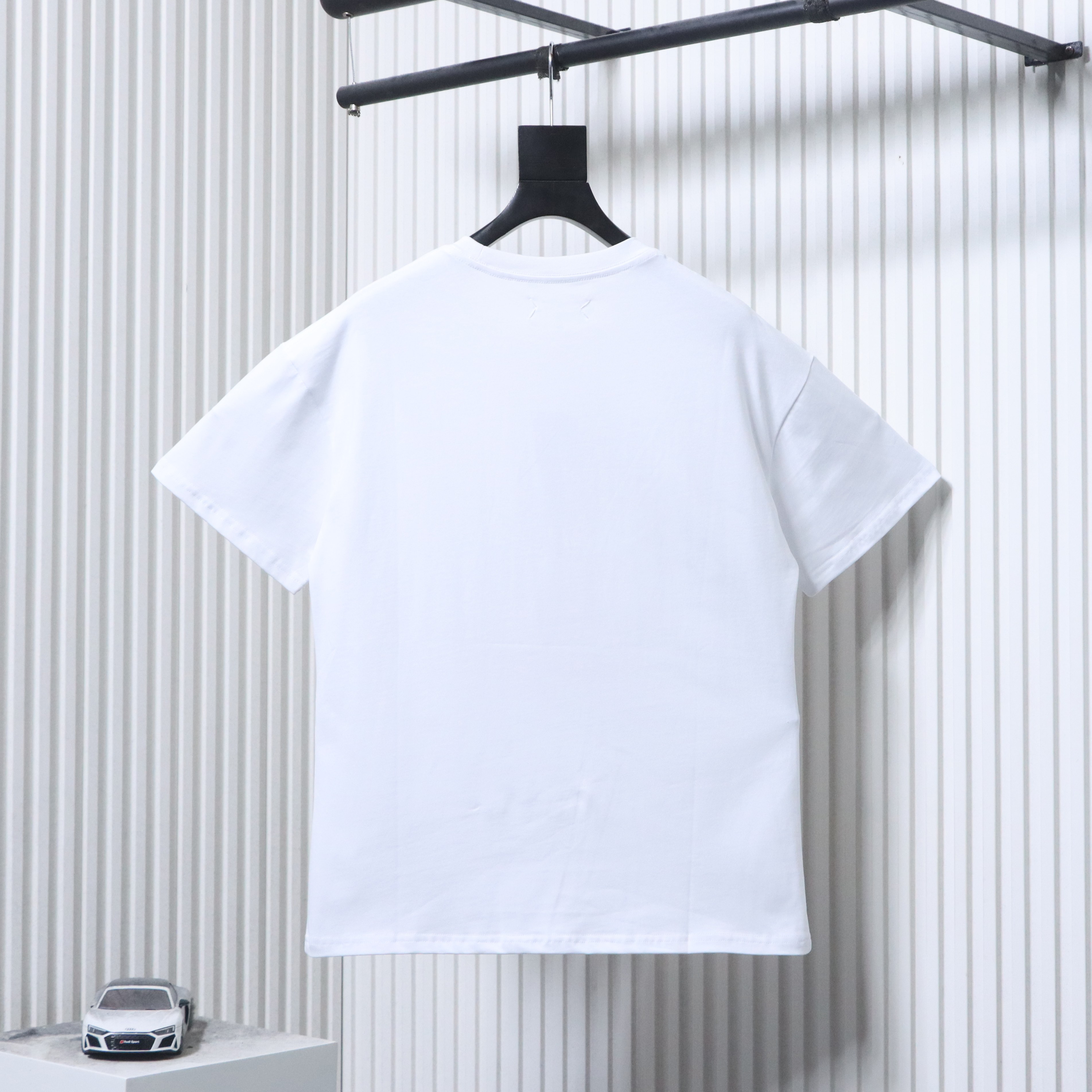 Maison Margiela Snake Limited Number Print Short White Sleeve T-Shirt