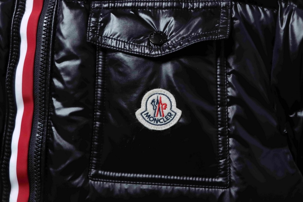 Moncler Tricolor Ribbon Down Jacket