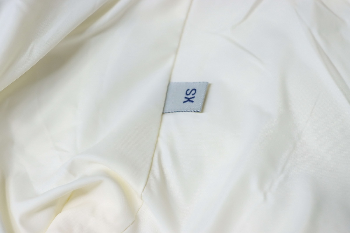 Moncler White Velvet Down Vest