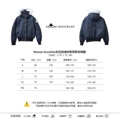 Moose Knuckles 02 Dark Blue Classic Men's Jacket Down Coat 01