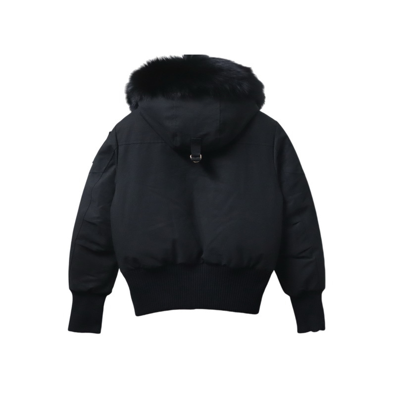 Moose Knuckles 03 Gold Scissors Black Short Down Jacket
