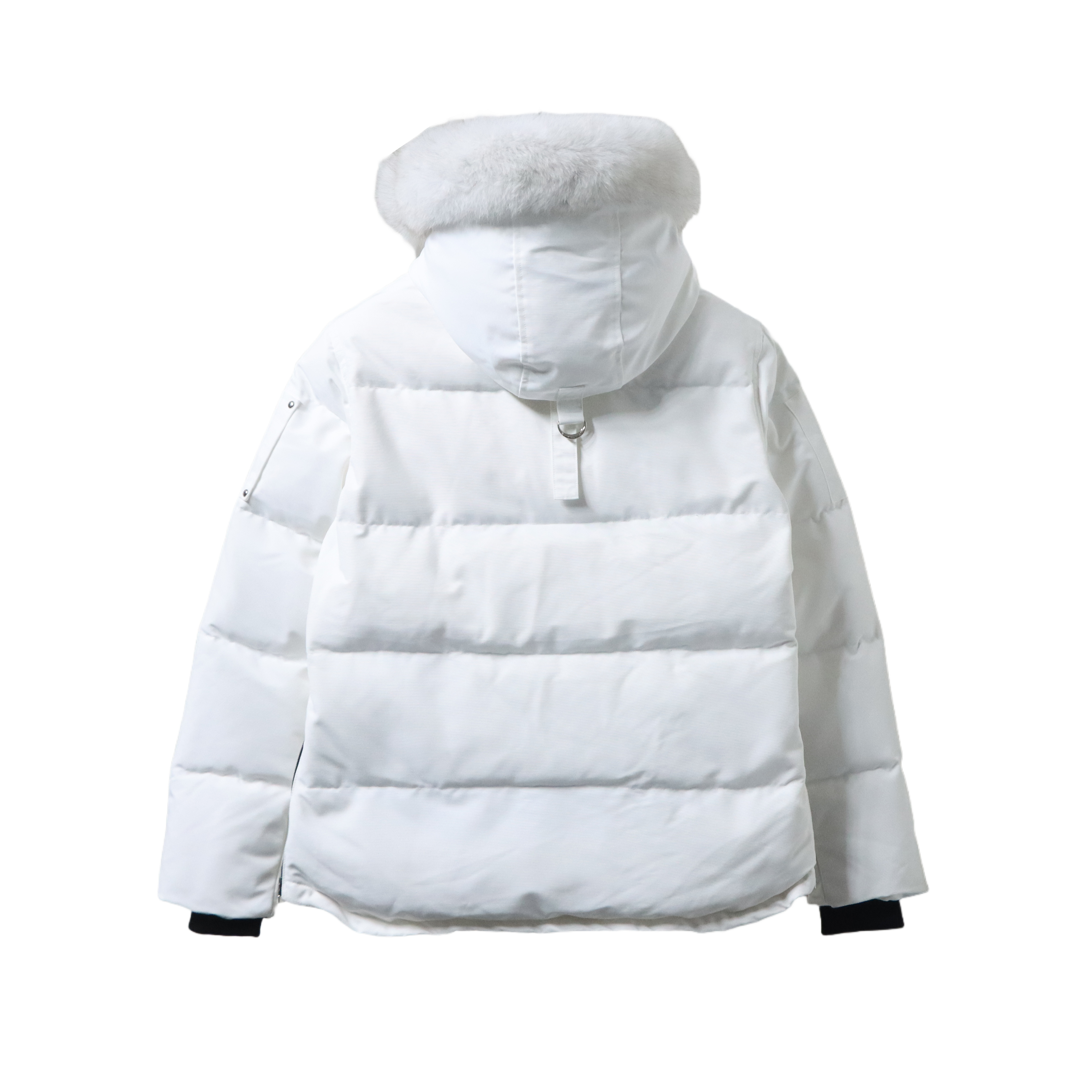 Moose Knuckles 05 White Classic Women's Chest-Zip Down Jacket