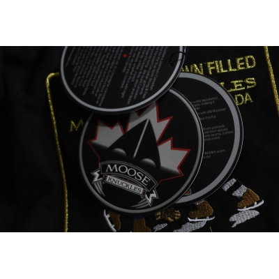 Moose Knuckles 05 Women's Gold Scissors Black Down Jacket 02