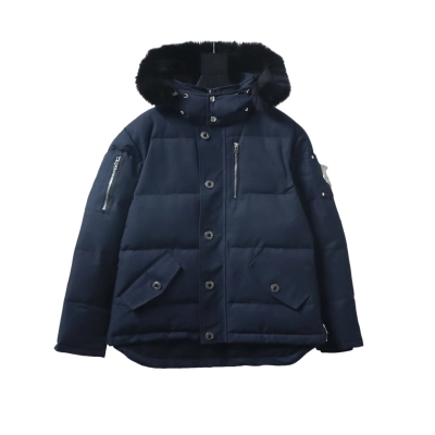Moose Knuckles 06 Dark Blue Classic Men's Down Jacket 02