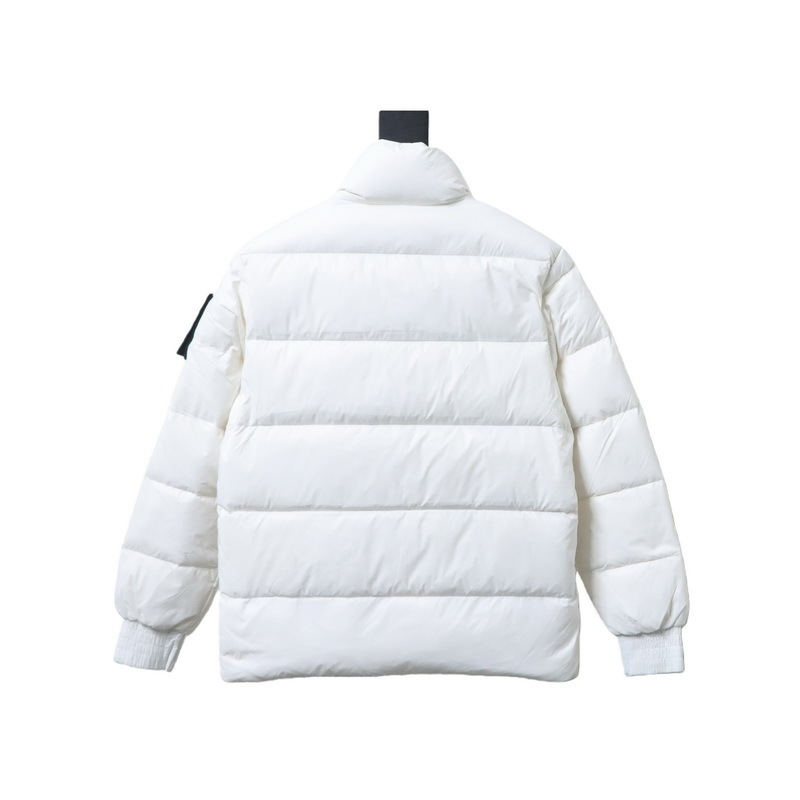 Moose Knuckles 09 Gold Scissors White Big Check Down Jacket