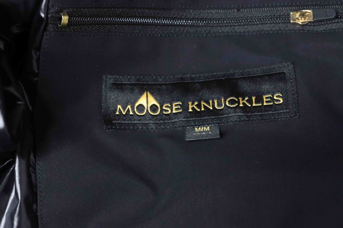 Moose Knuckles 34 Gold Scissors Black 2-in-1 Down Jacket