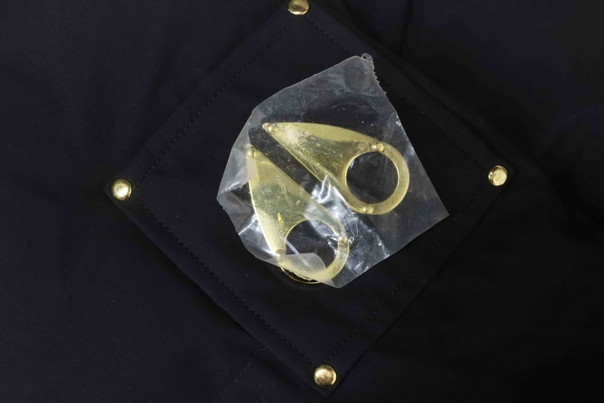 Moose Knuckles 34 Gold Scissors Black 2-in-1 Down Jacket