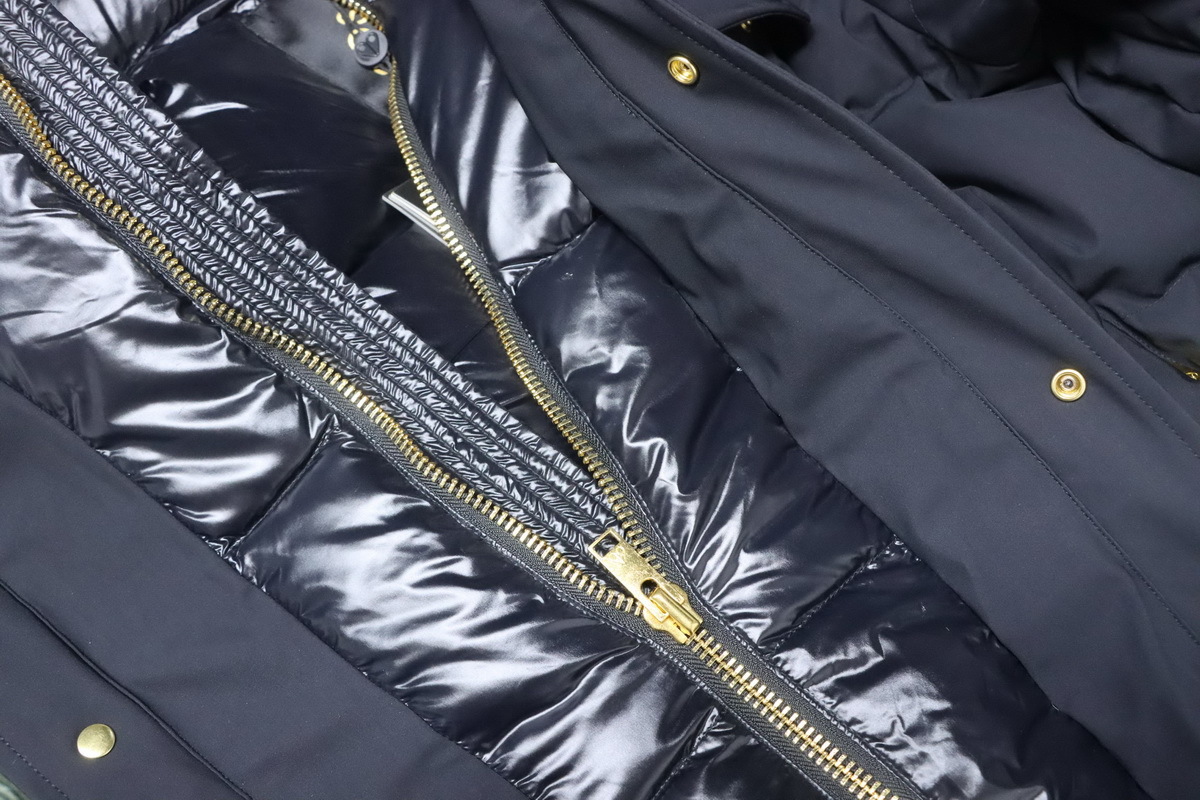 Moose Knuckles 34 Gold Scissors Black 2-in-1 Down Jacket