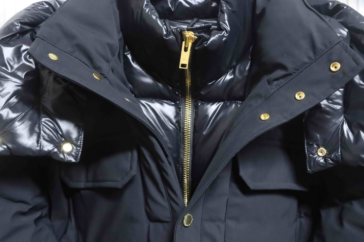 Moose Knuckles 34 Gold Scissors Black 2-in-1 Down Jacket