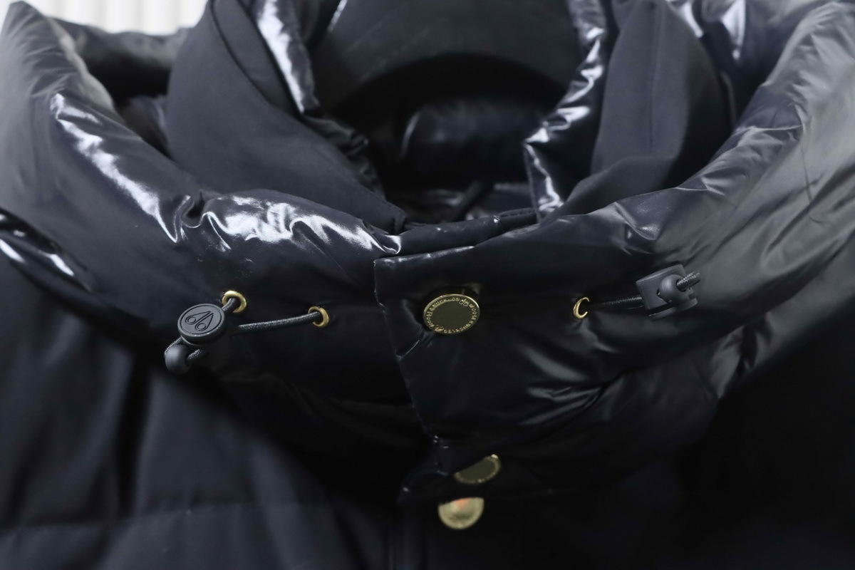 Moose Knuckles 34 Gold Scissors Black 2-in-1 Down Jacket