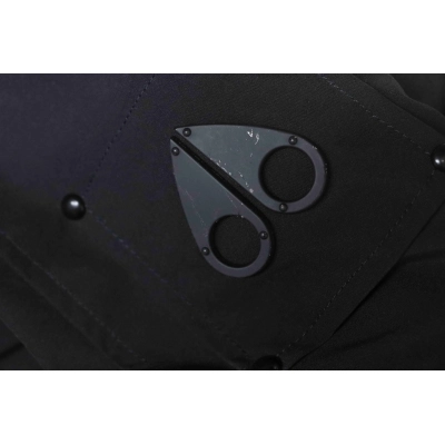 Moose Knuckles Celebrity Style Black Multi-Pocket Down Jacket 02
