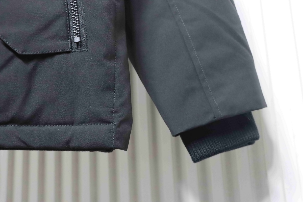 Moose Knuckles Celebrity Style Black Multi-Pocket Down Jacket