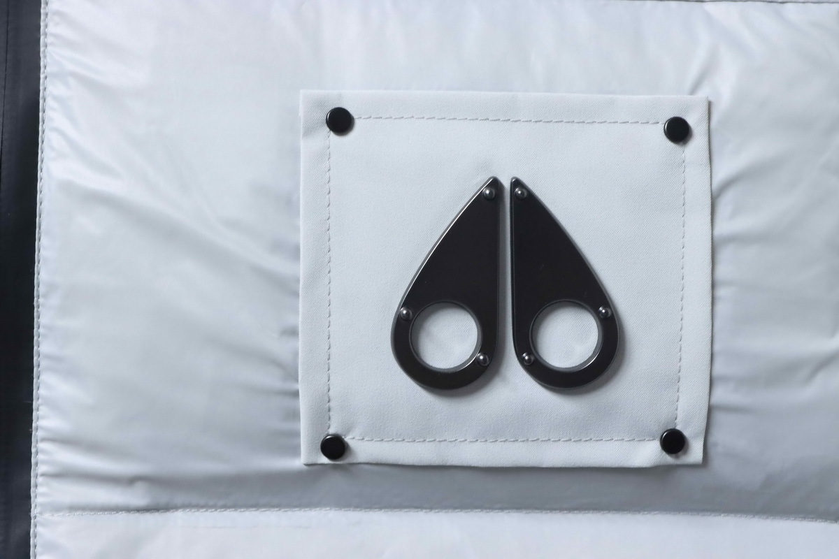 Moose Knuckles Glossy White Goose Down Vest