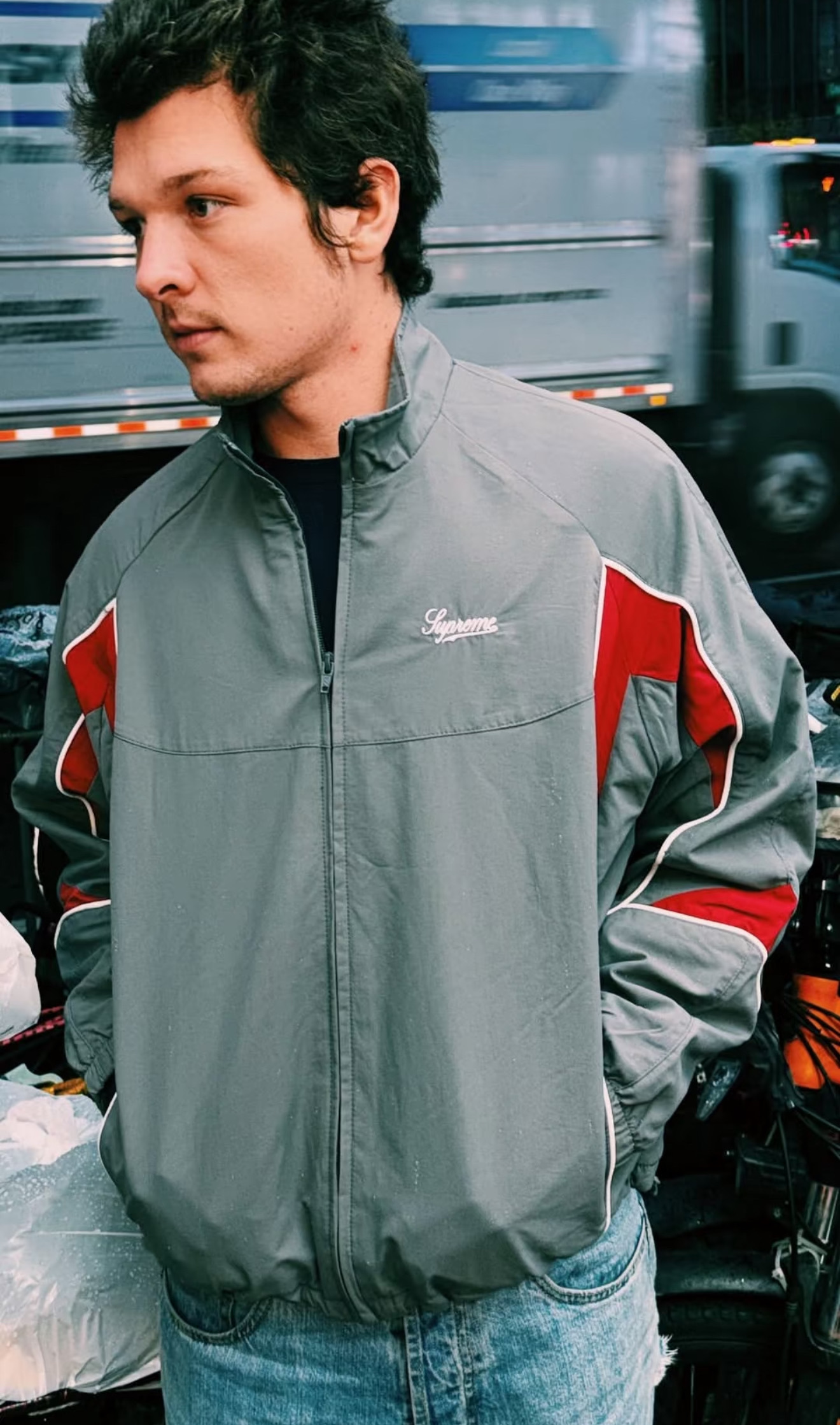 Supreme 25FW Contrast Piping Colorblock Track Jacket