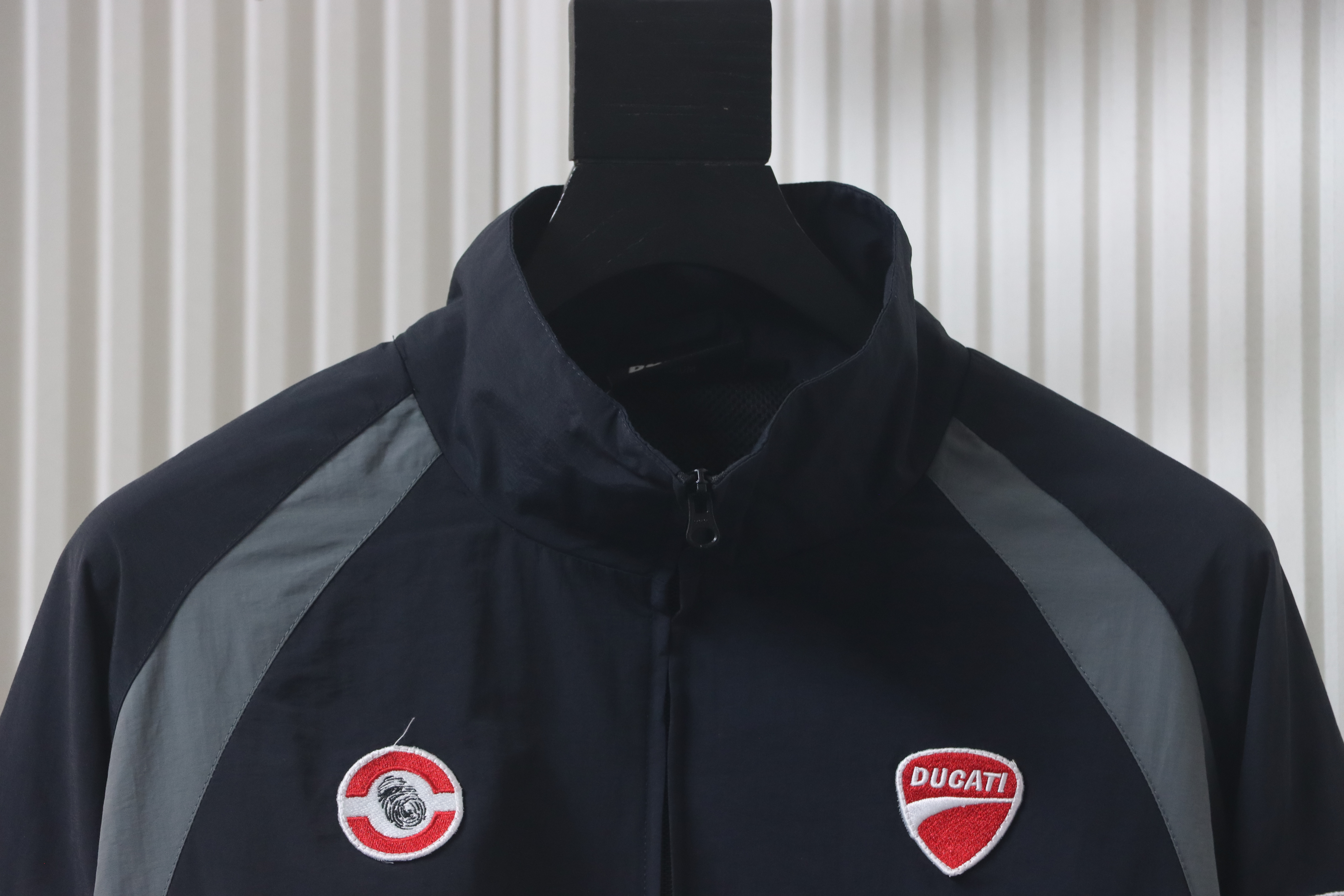 Supreme x Ducati SS24 Logo Print Colorblock Sports Jacket