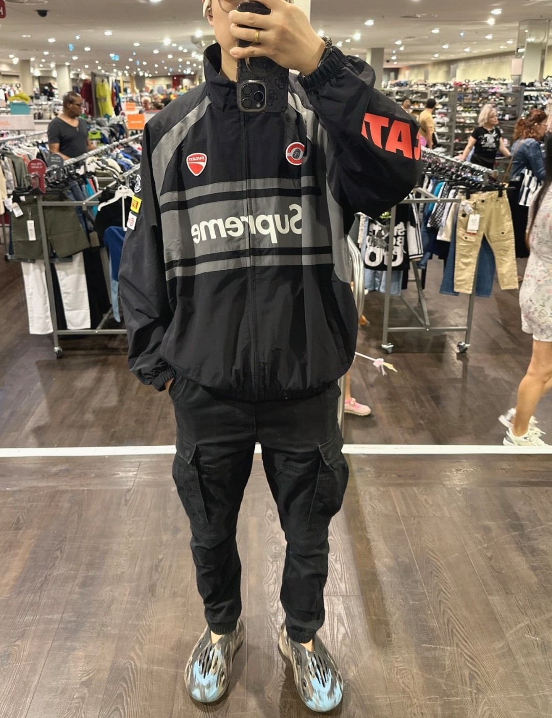 Supreme x Ducati SS24 Logo Print Colorblock Sports Jacket