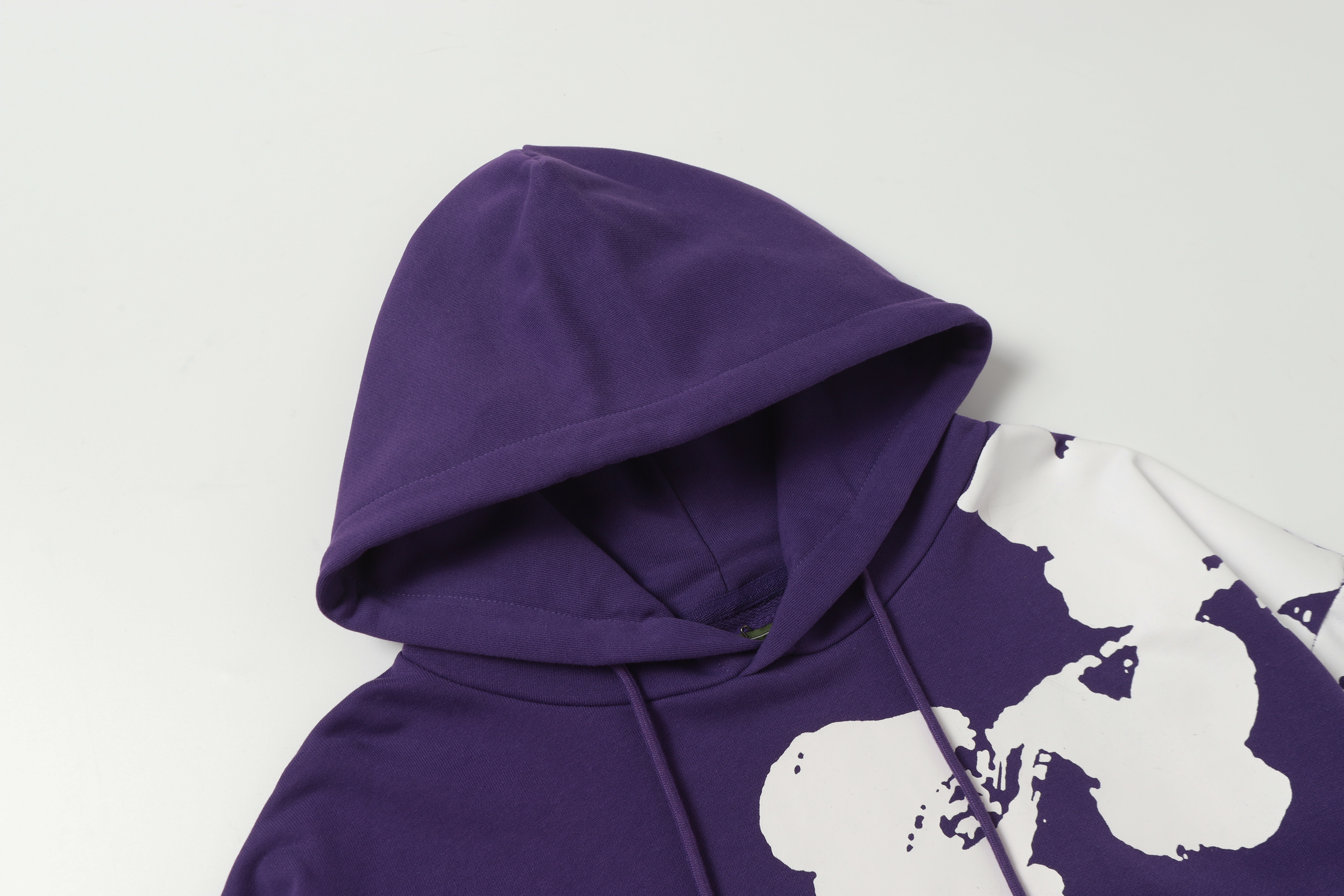 Denim Tears Cotton Wreath 380G Terry Hoodie Set Black / Gray / Purple 6002