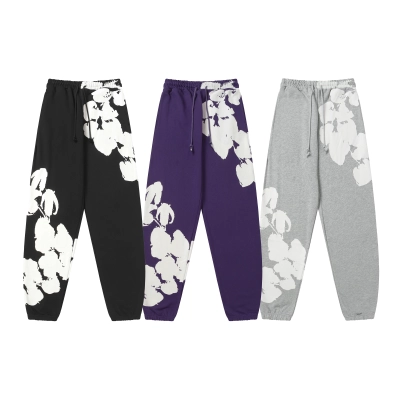 Denim Tears Cotton Wreath 380G Terry Hoodie Set Black / Gray / Purple 8002 01