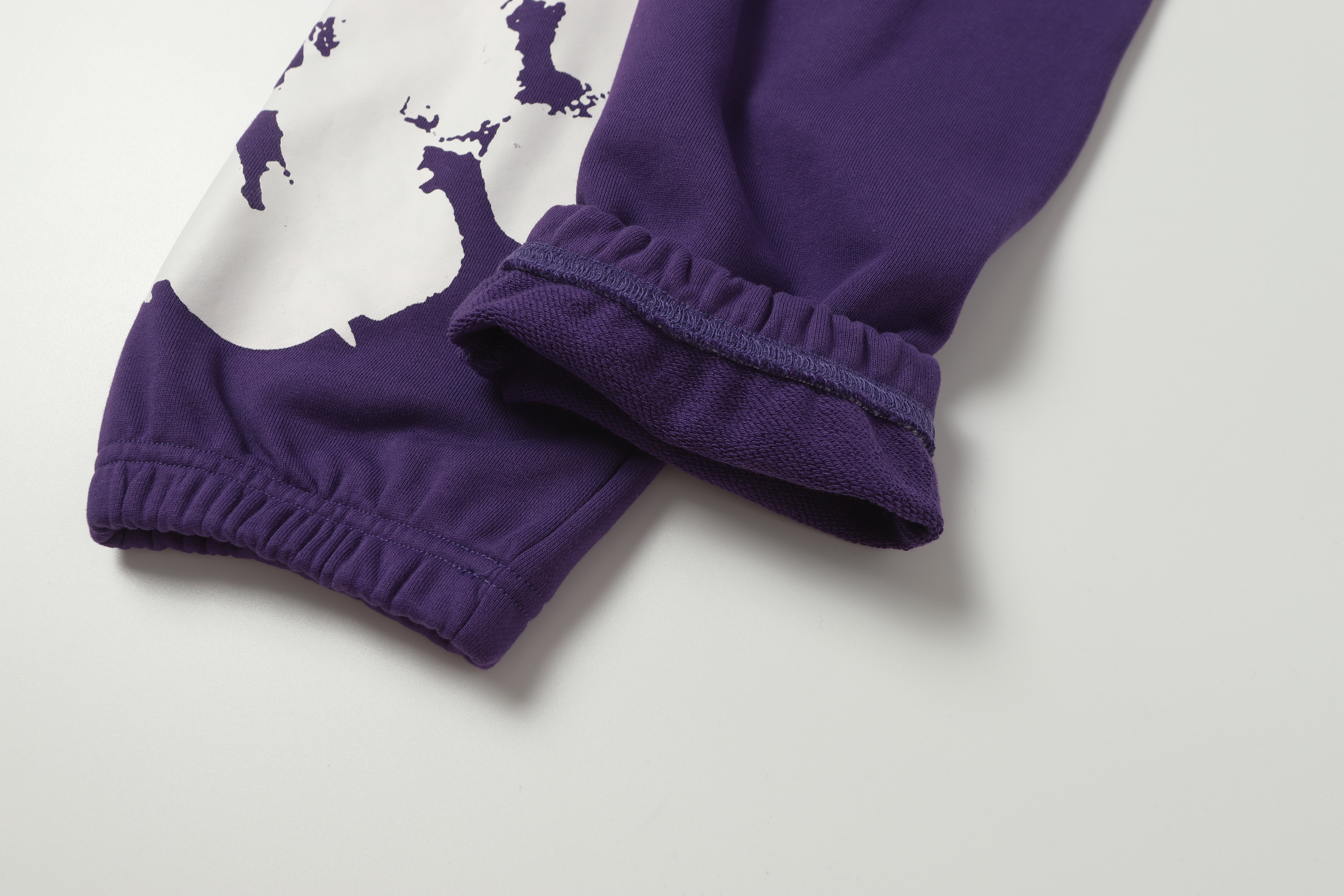 Denim Tears Cotton Wreath 380G Terry Hoodie Set Black / Gray / Purple 8002