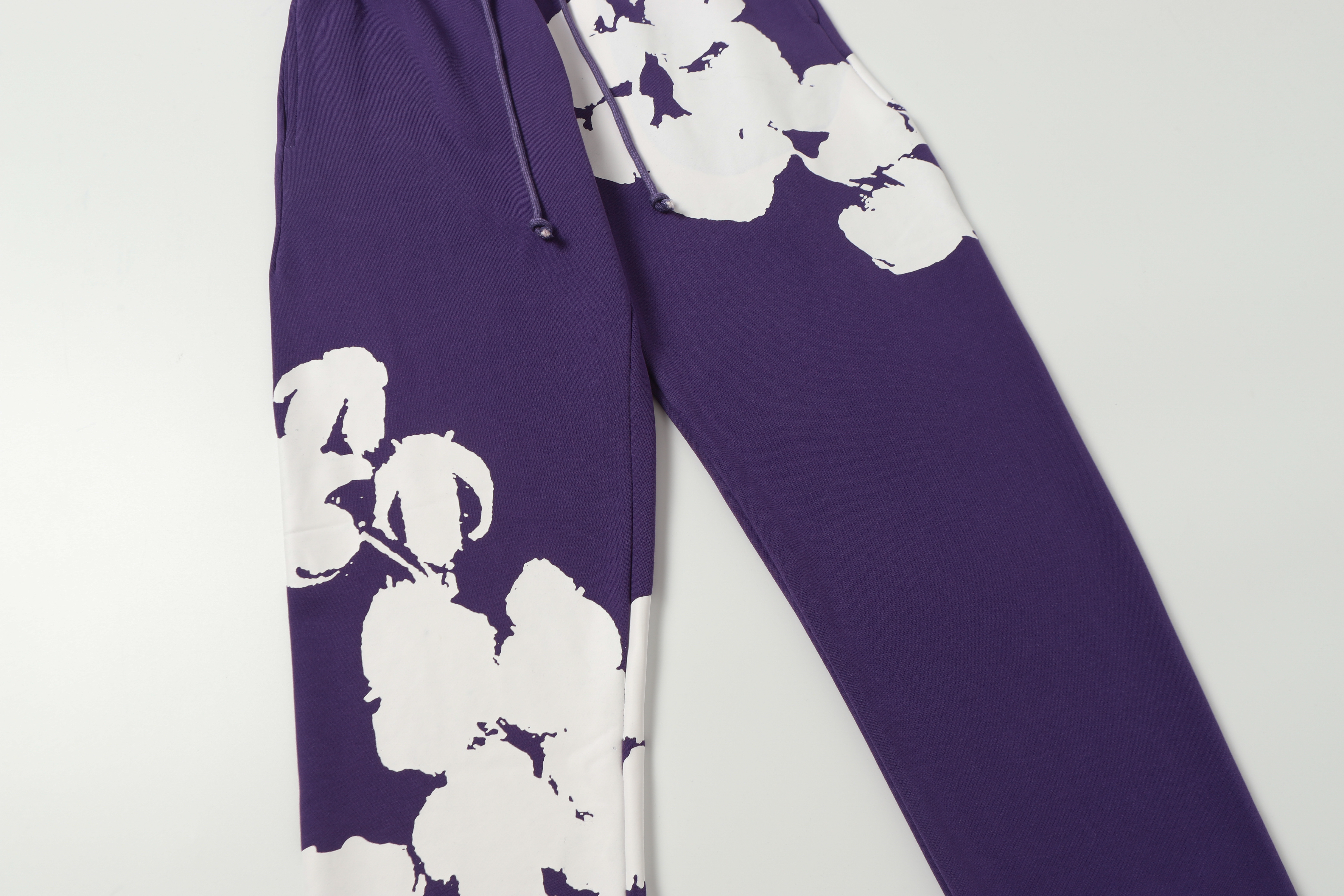 Denim Tears Cotton Wreath 380G Terry Hoodie Set Black / Gray / Purple 8002