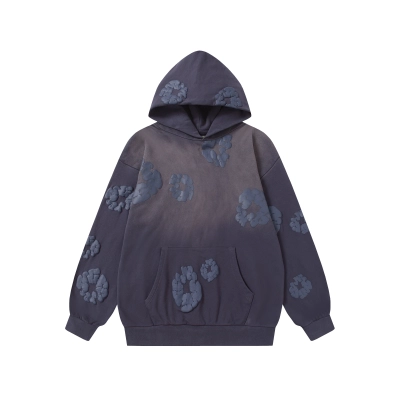 Denim Tears Cotton Wreath 380G Terry Hoodie Set Blue Purple / Neon Green / Pink / Brown 6003 02