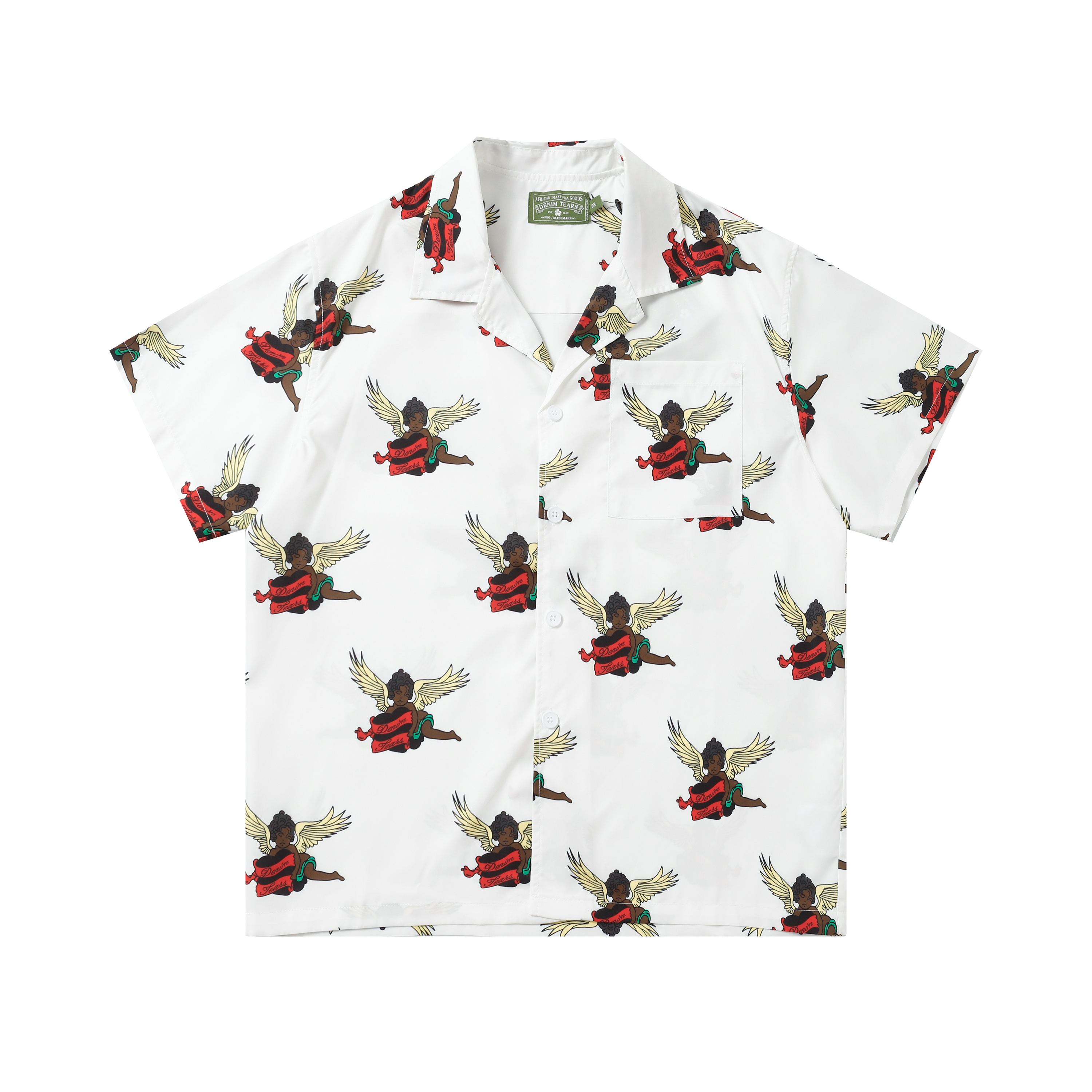 Denim Tears Cotton Wreath Shirt Set White 382
