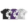 Denim Tears Cotton Wreath Short Sleeve Set Black / Gray / Purple 322