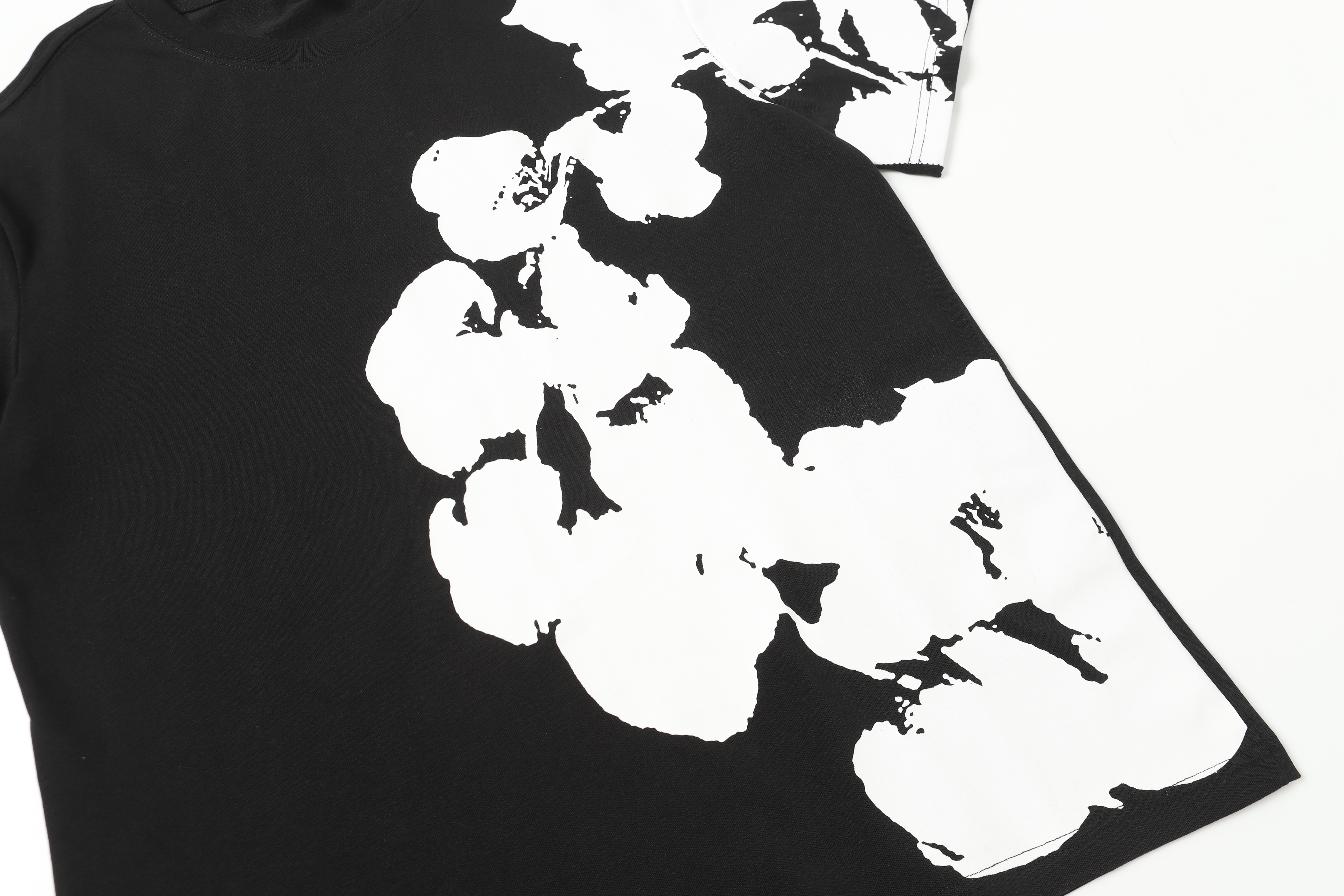 Denim Tears Cotton Wreath Short Sleeve Set Black / Gray / Purple 322