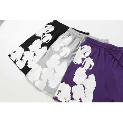 Denim Tears Cotton Wreath Short Sleeve Set Black / Gray / Purple 8622 02