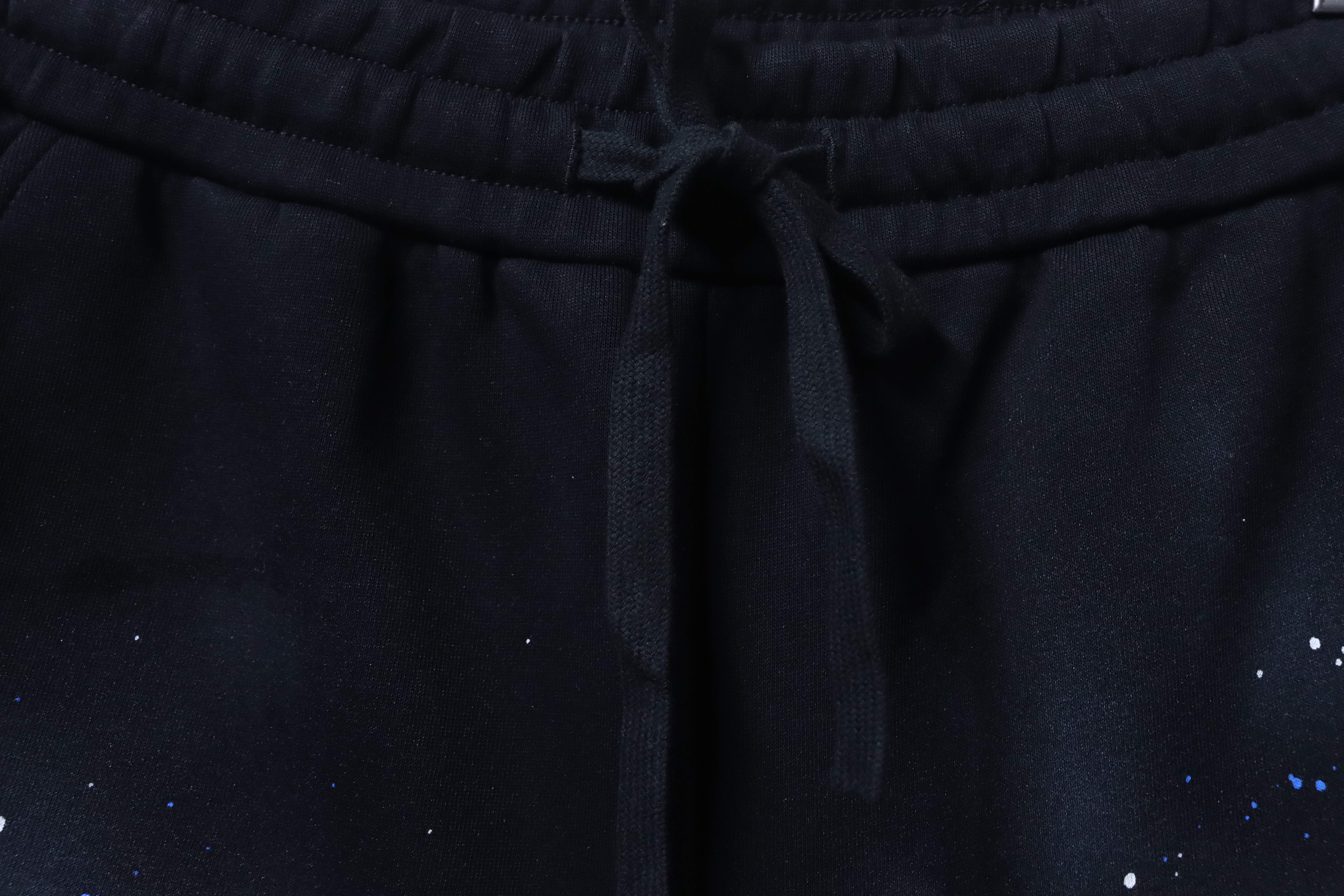 Dolce & Gabbana Rubberized Logo Distressed Black Shorts