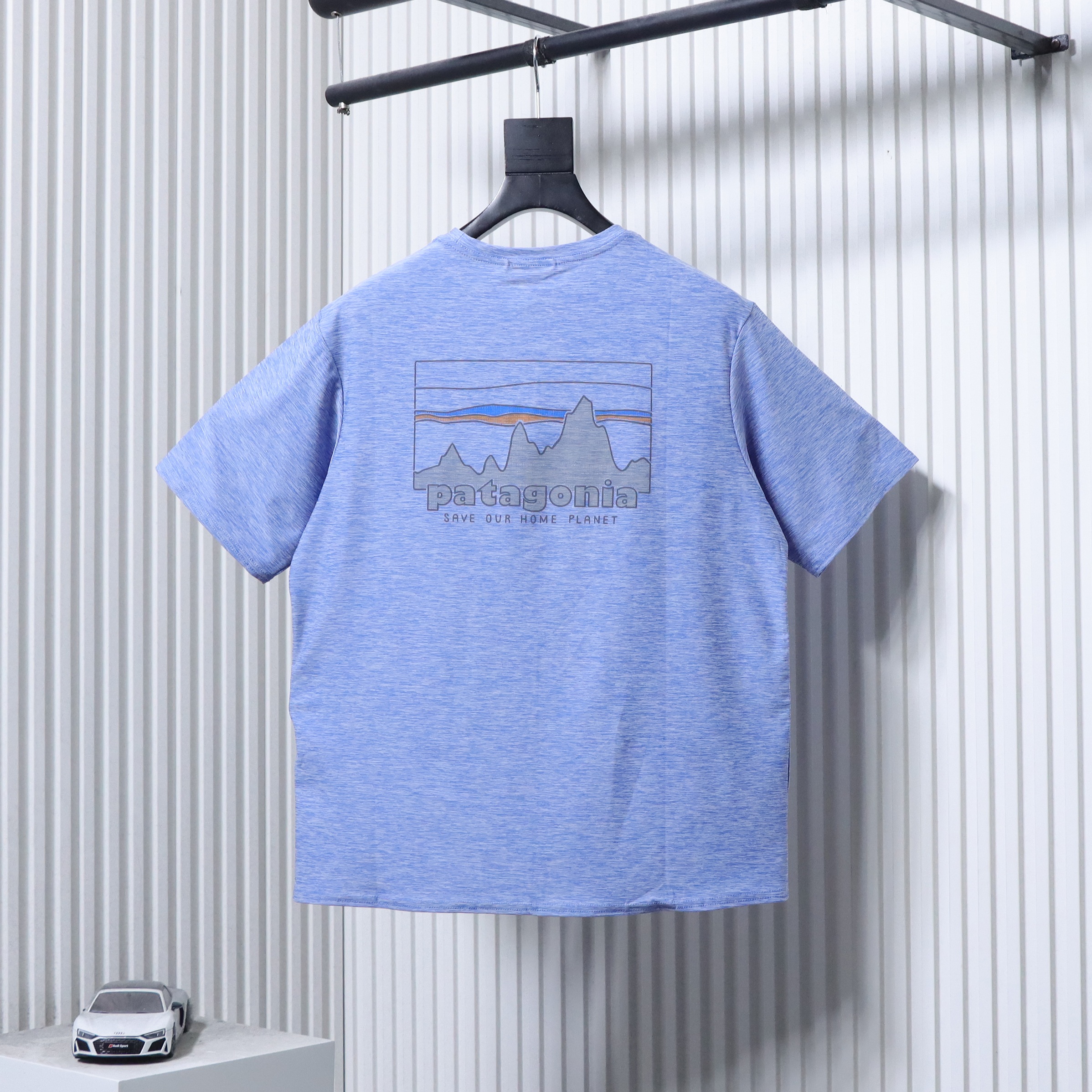 Patagonia C1 Mountain Short Blue Sleeve T-Shirt