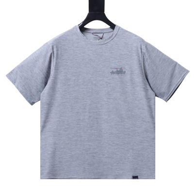 Patagonia C1 Mountain Short Light Gray Sleeve T-Shirt 02