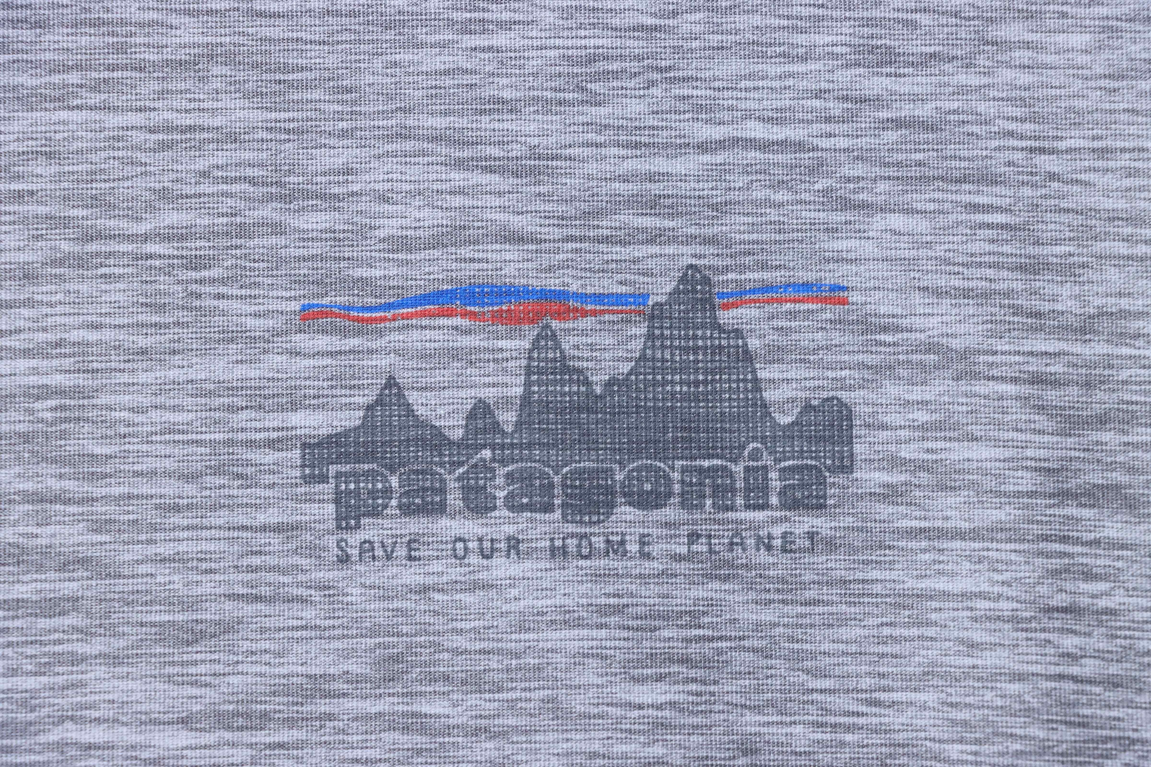 Patagonia C1 Mountain Short Light Gray Sleeve T-Shirt