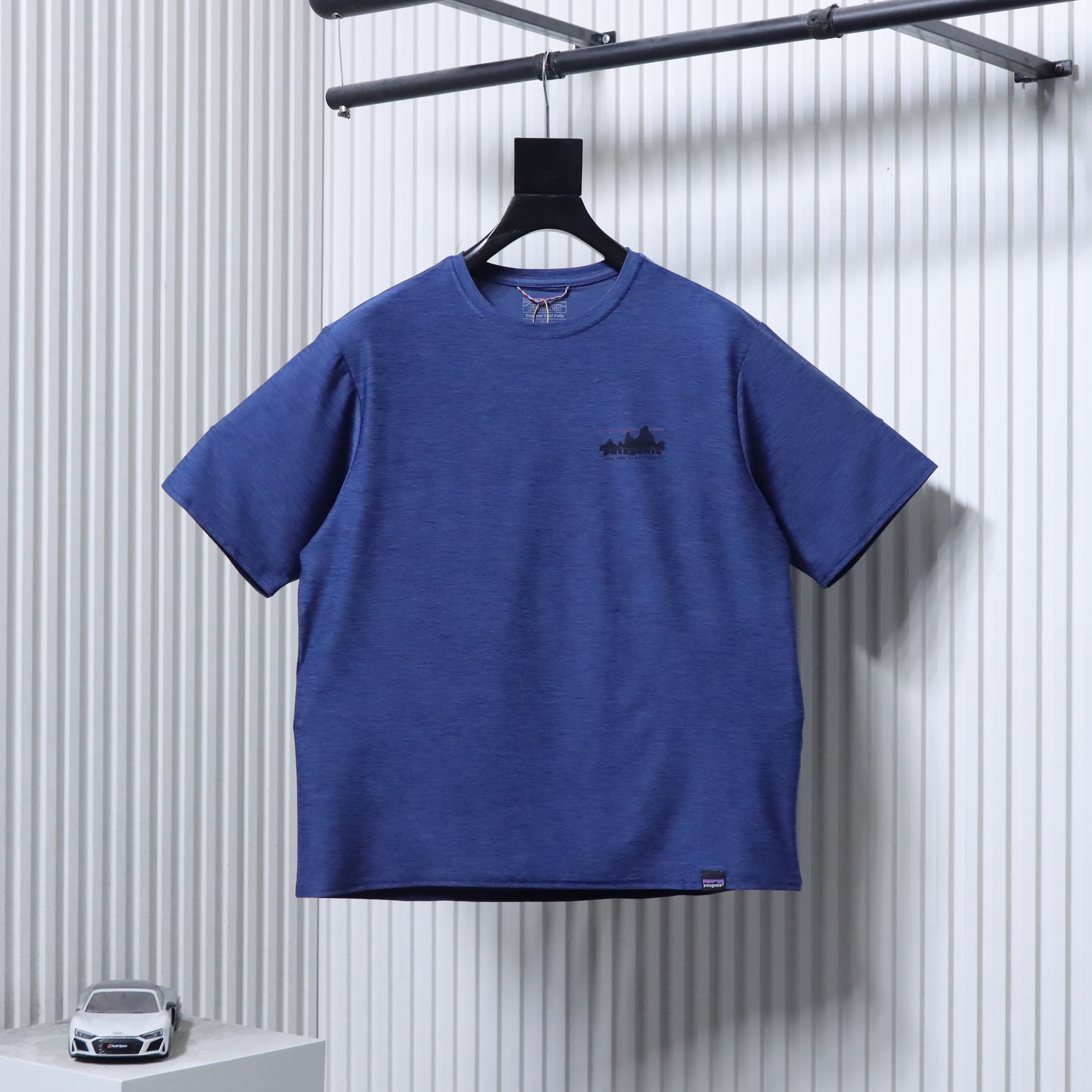 Patagonia C1 Mountain Short Dark Blue Sleeve T-Shirt