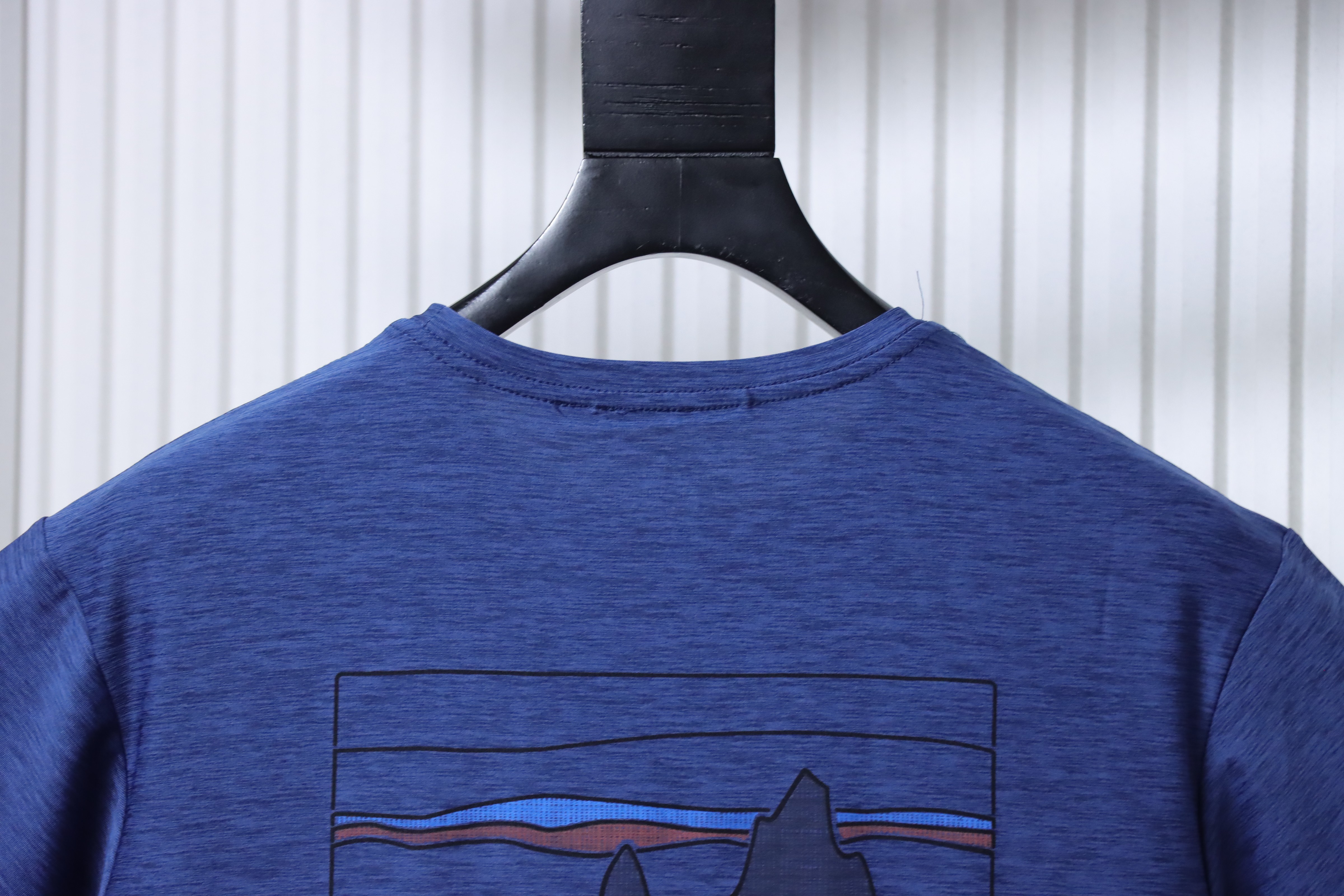 Patagonia C1 Mountain Short Dark Blue Sleeve T-Shirt