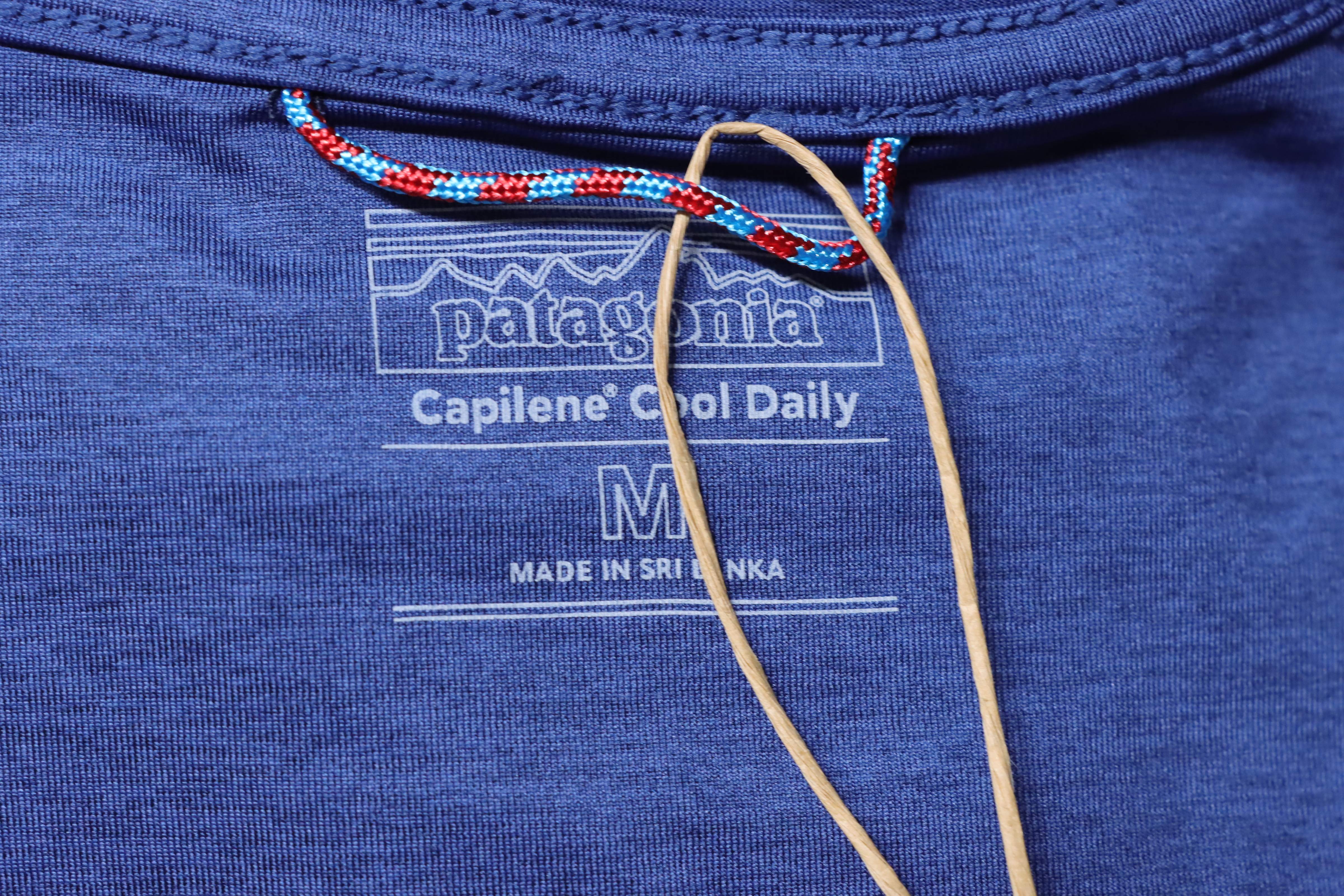 Patagonia C1 Mountain Short Dark Blue Sleeve T-Shirt