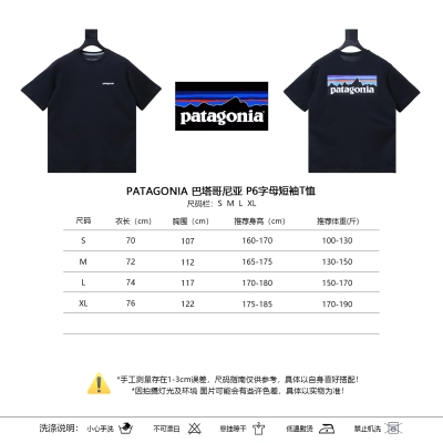 Patagonia P-6 Black Letter Short Sleeve T-Shirt 01