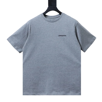Patagonia P-6 Gray Letter Short Sleeve T-Shirt 02