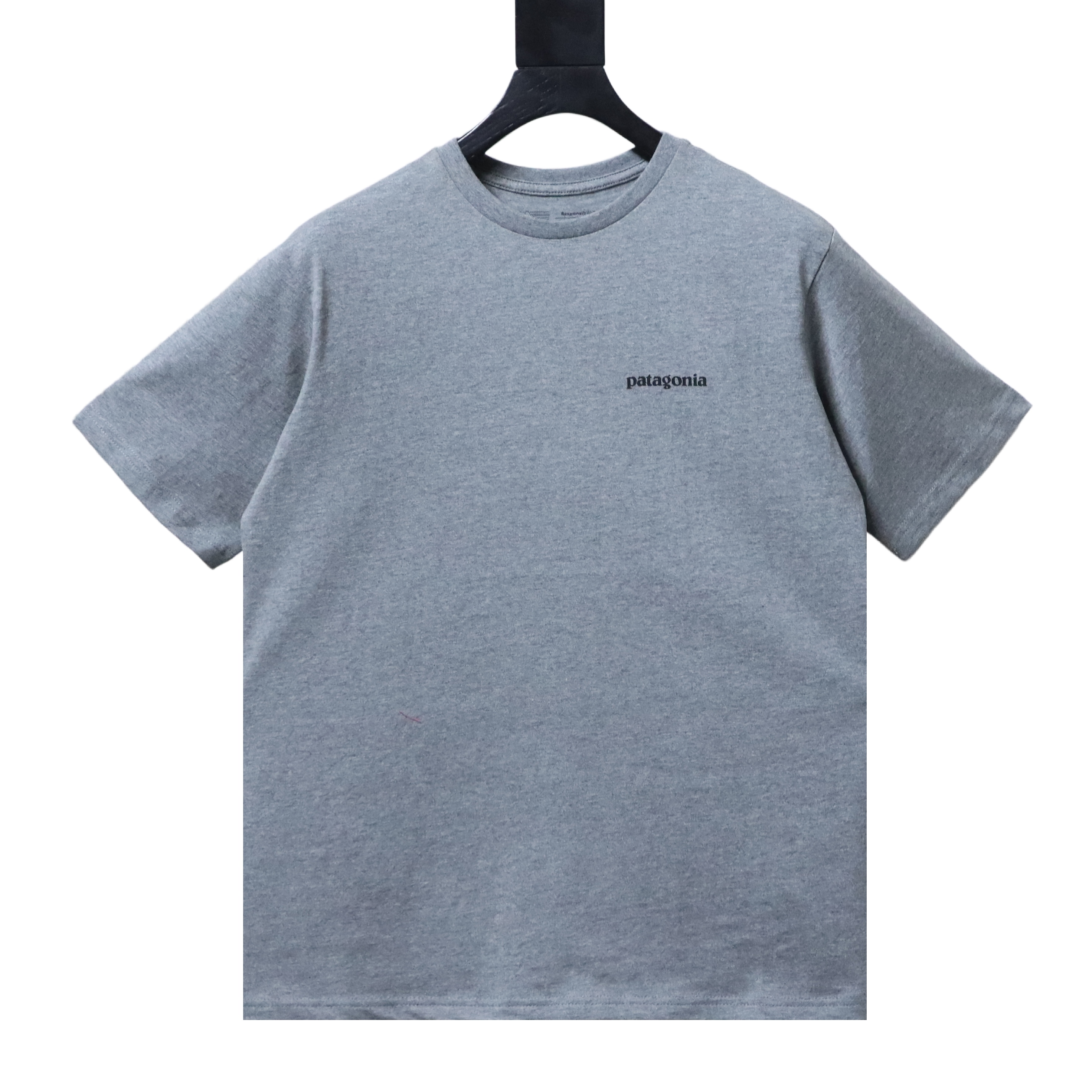 Patagonia P-6 Gray Letter Short Sleeve T-Shirt