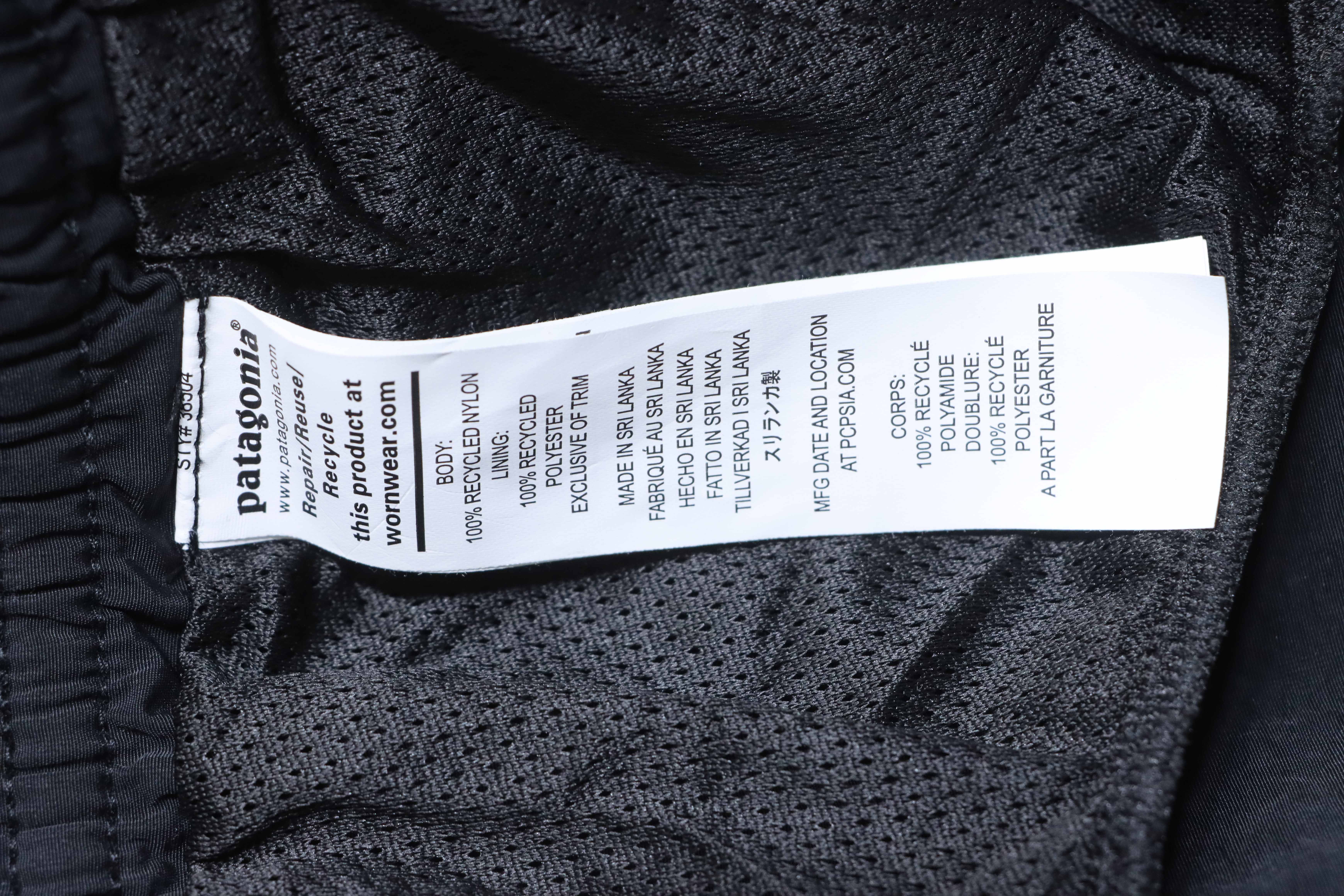 Patagonia P-6 Logo Responsibili Logo Shorts Black