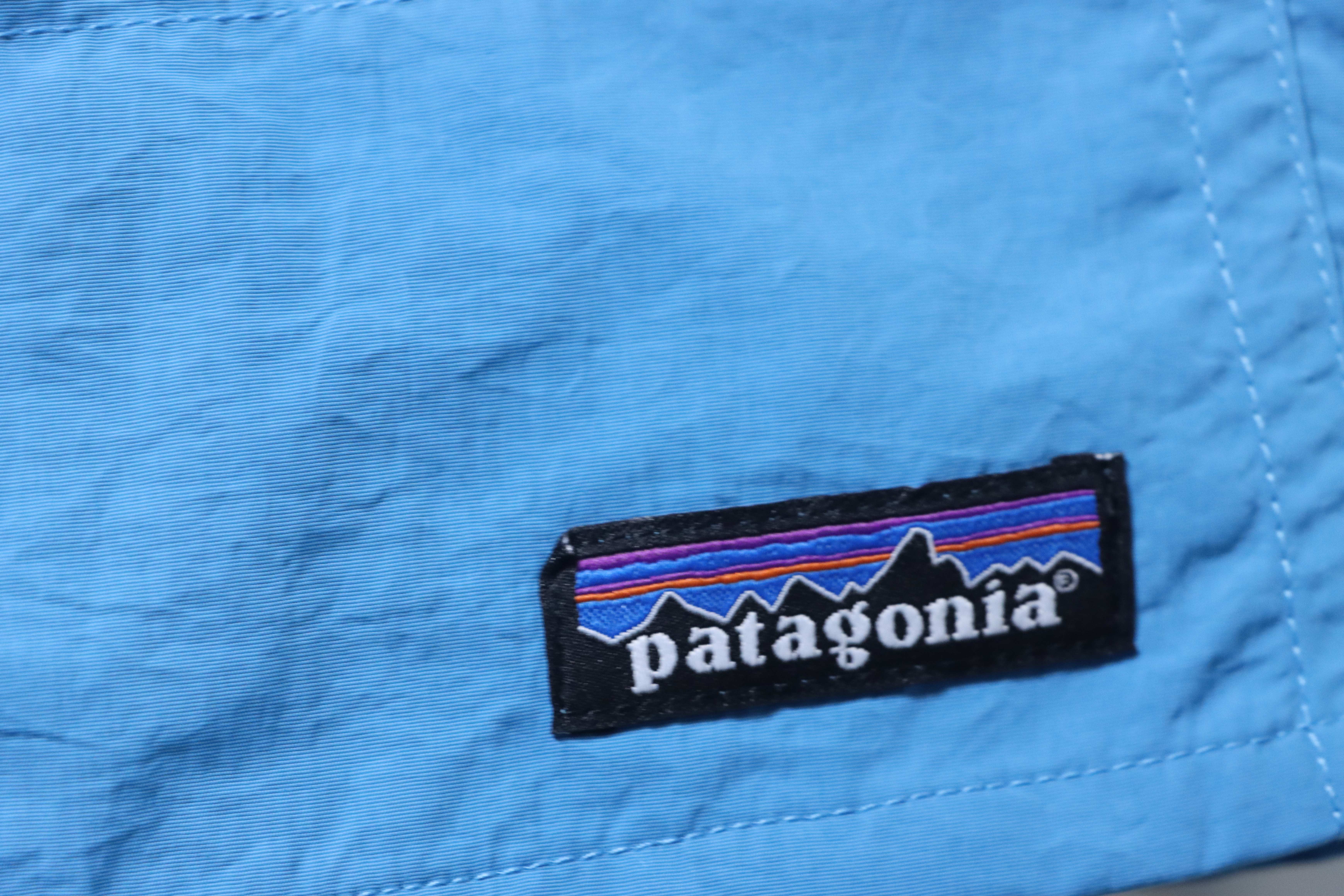 Patagonia P-6 Logo Responsibili Logo Shorts Blue