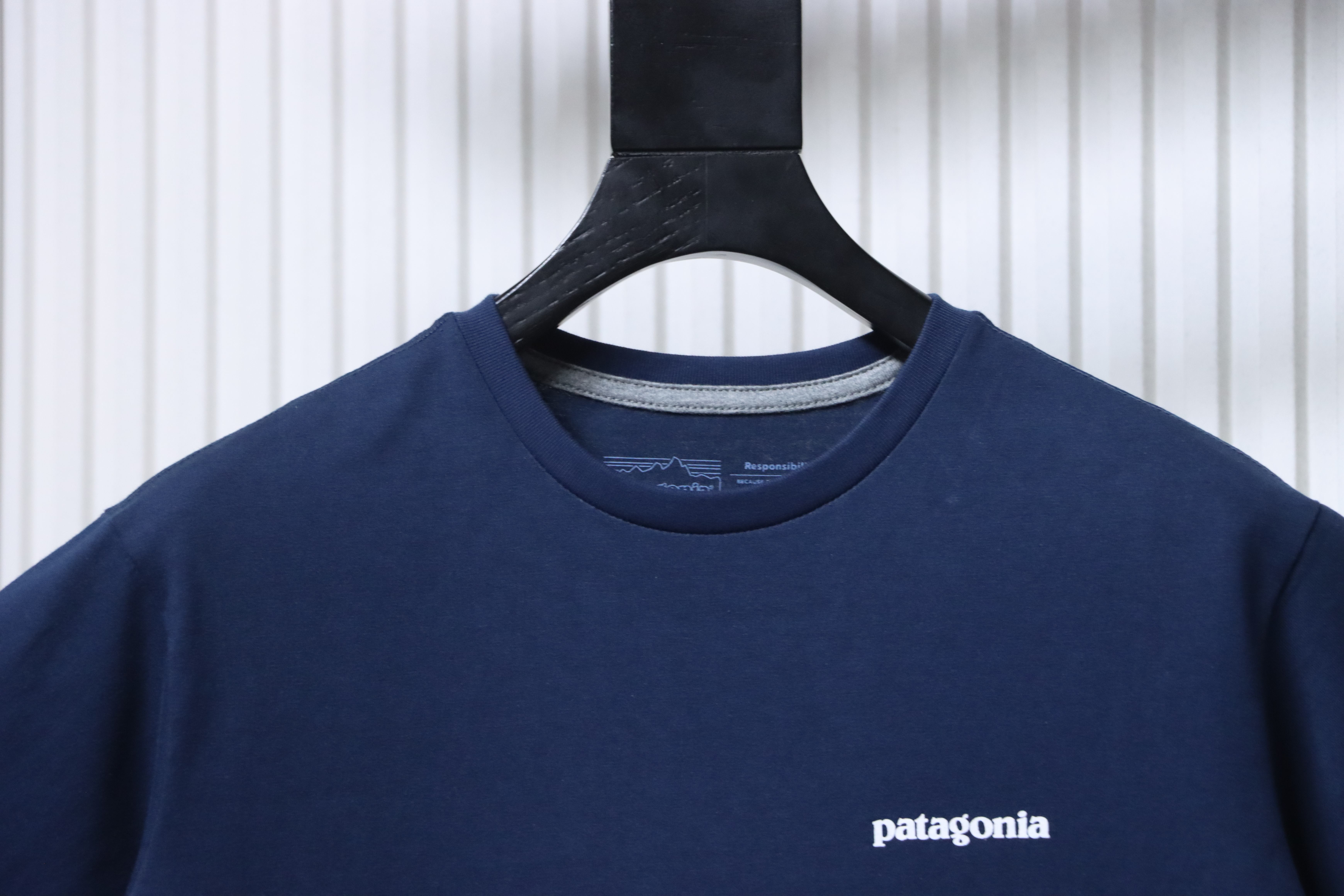 Patagonia P-6 Navy Letter Short Sleeve T-Shirt